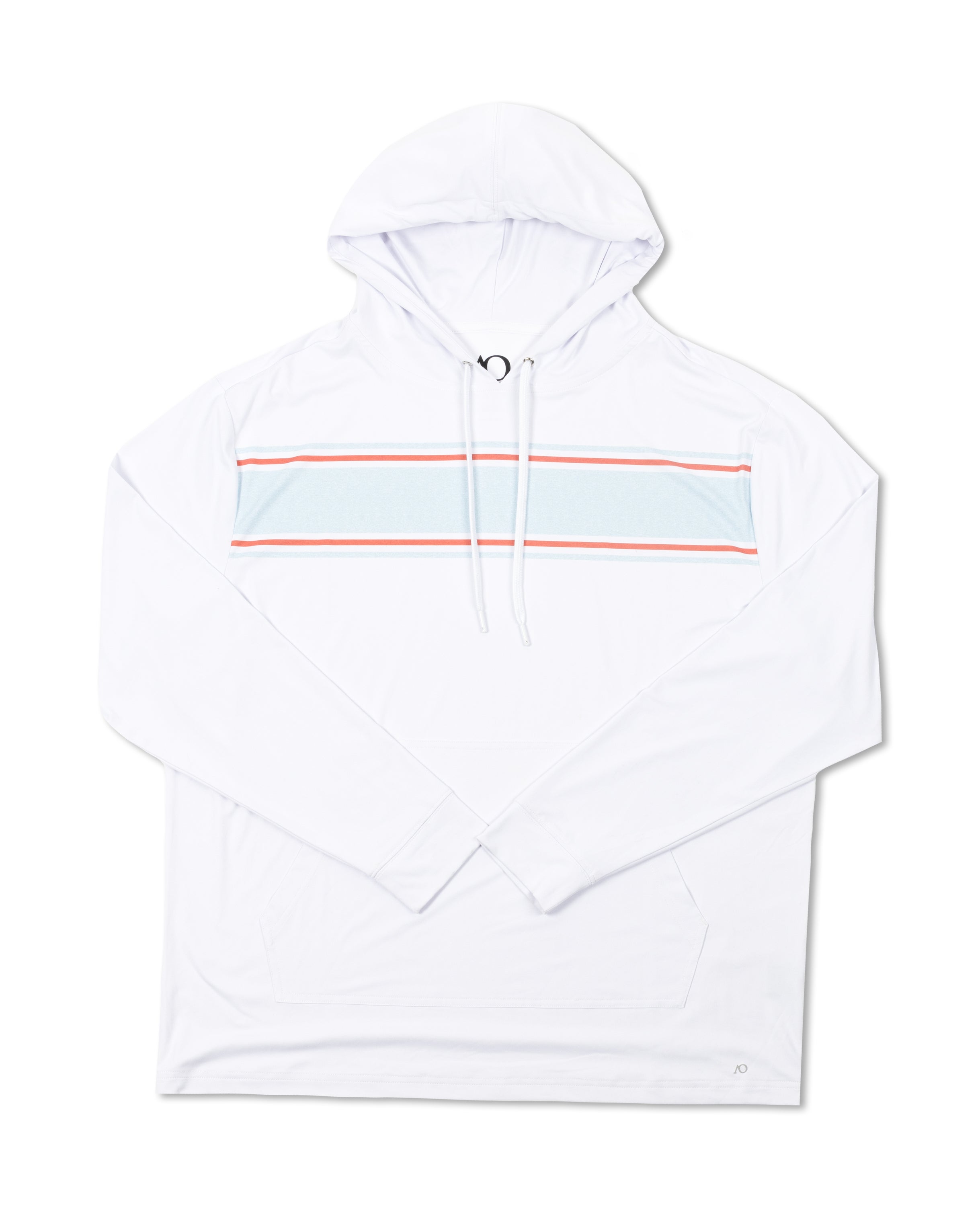 Talbot Island Hoodie - White/HTR Blue Haze/HTR Burnt Sienna