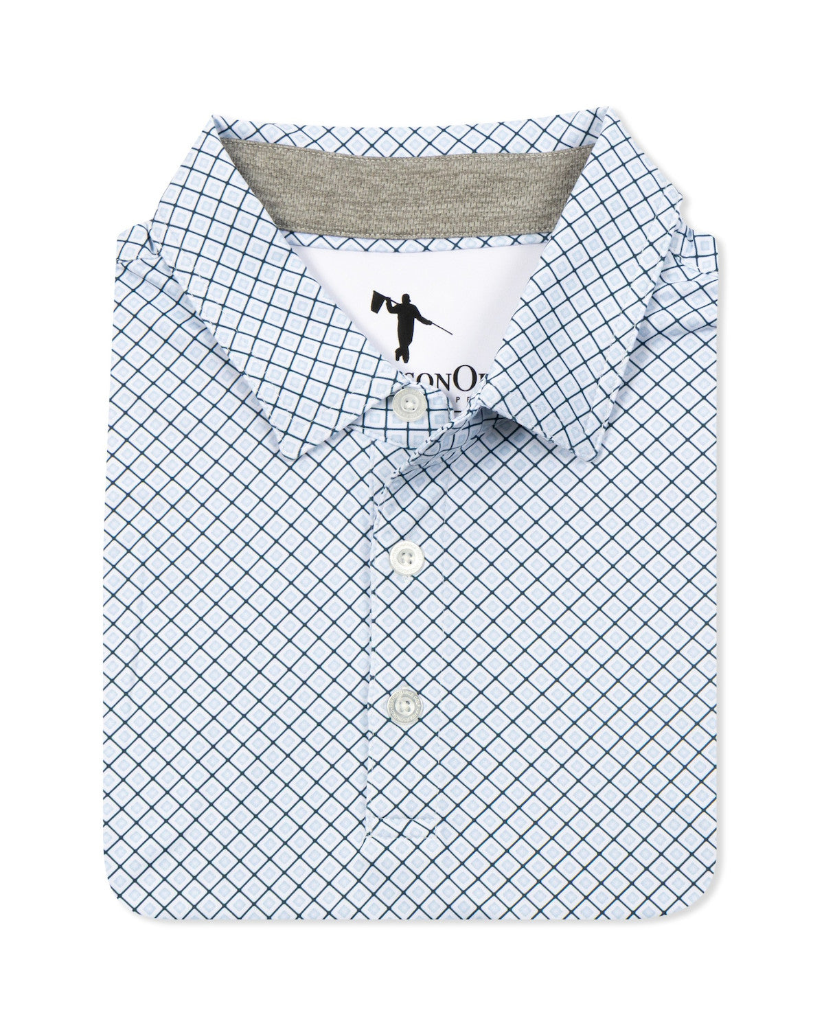 Stone Polo - Moonlit Ocean/White/Blue Haze – AndersonOrd