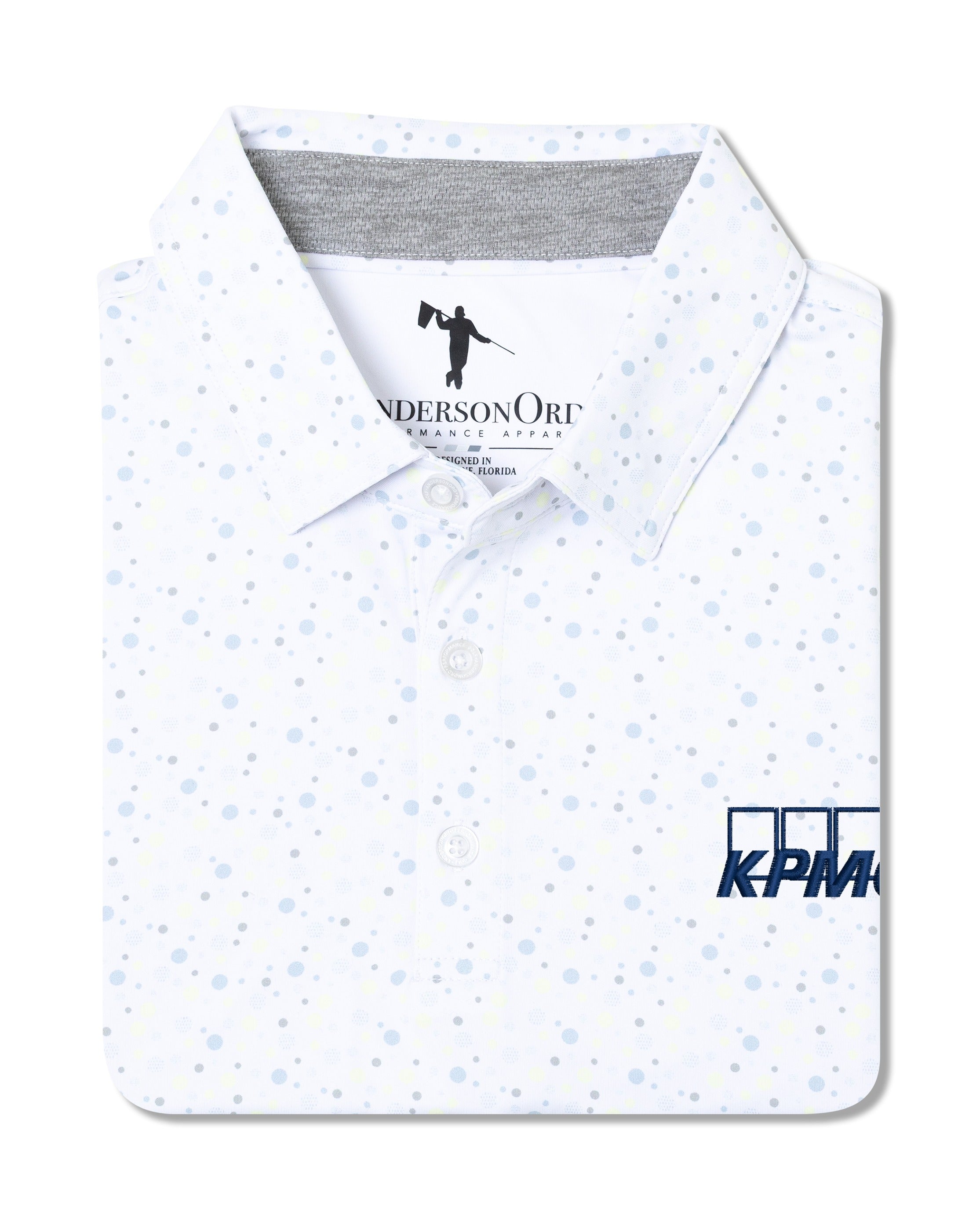 Sunshine Polo KPMG - White/Niagara Mist/Glass Green