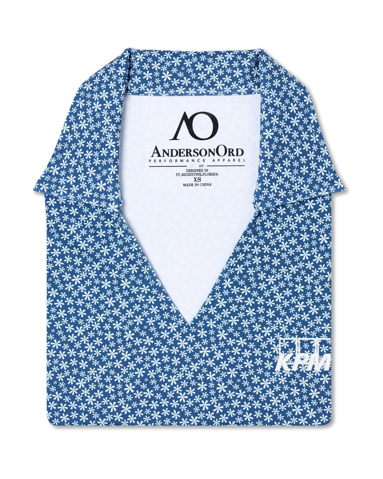 Kay Sleeveless Polo KPMG - Dark Denim/White/Omphalodes