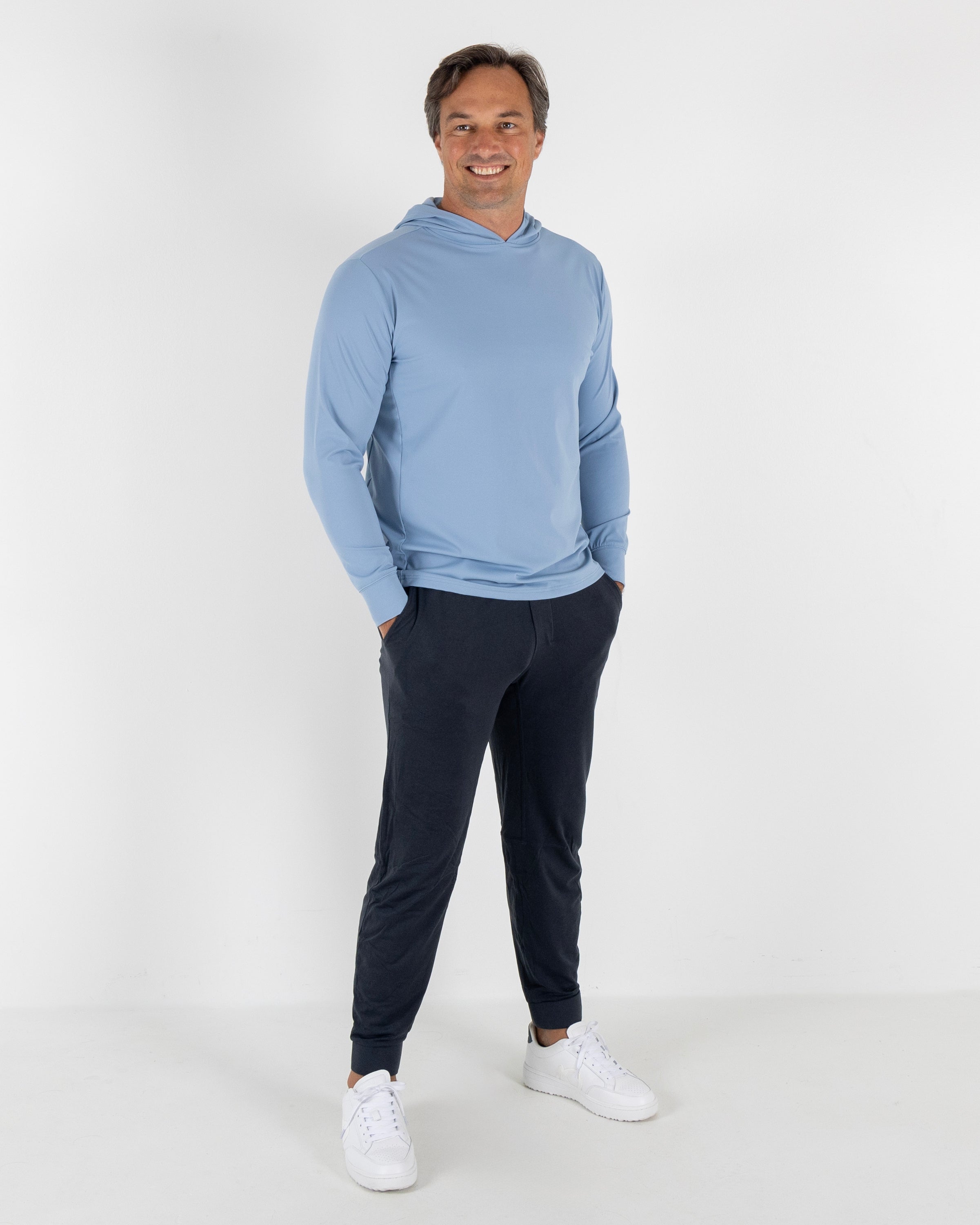 Attain Hoodie - Faded Denim