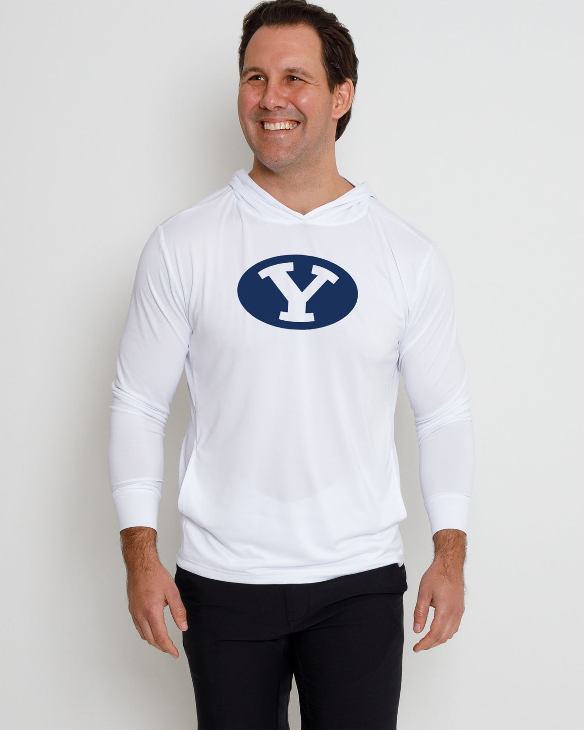Blacks Beach Hoodie BYU - White