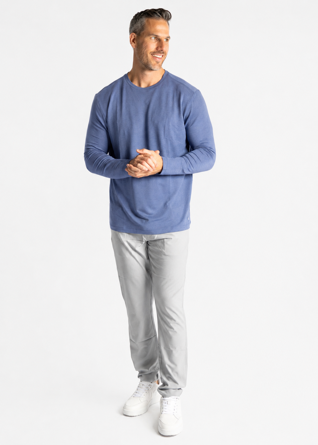 Refine LS - Dark Denim Heather