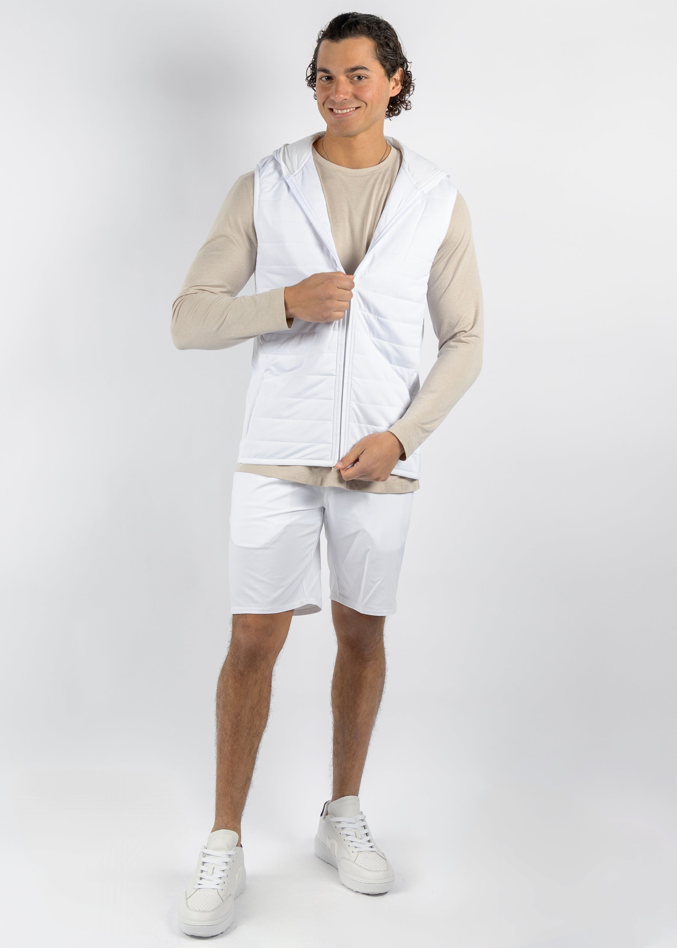 Corlys Hooded Vest - White