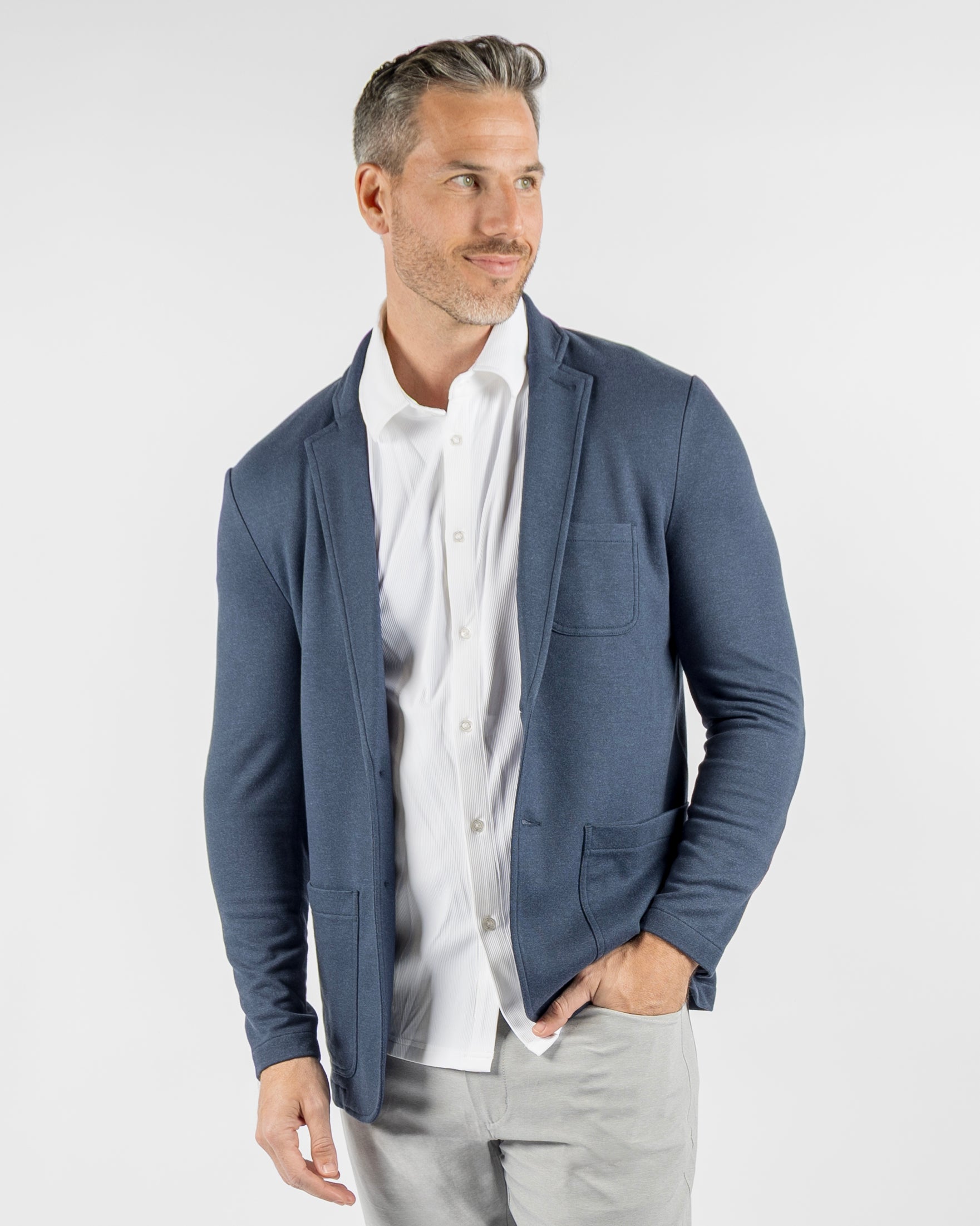 Dinner Jacket - HTR Navy