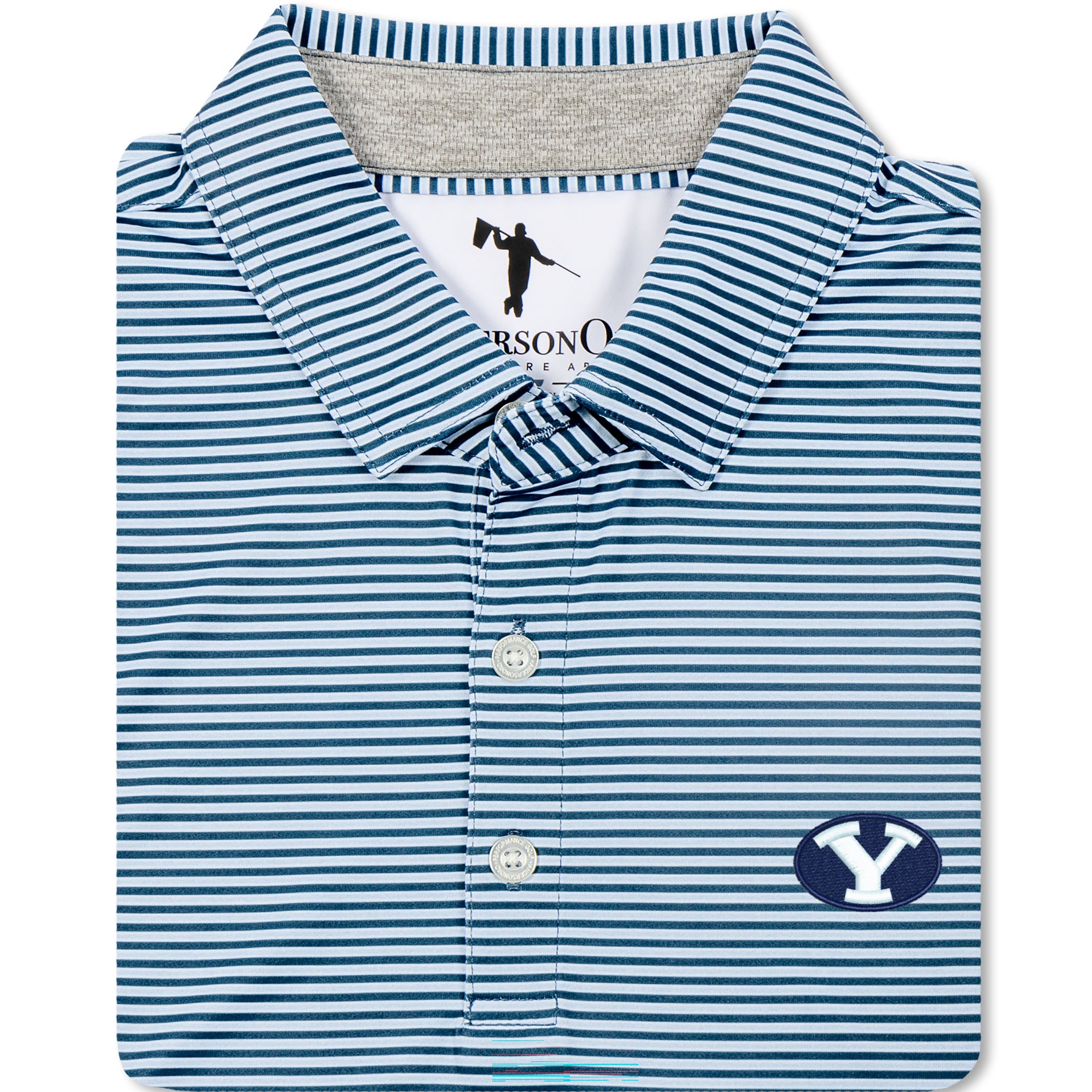Dunes Polo BYU - Moonlit Ocean/HTR Blue Haze/White