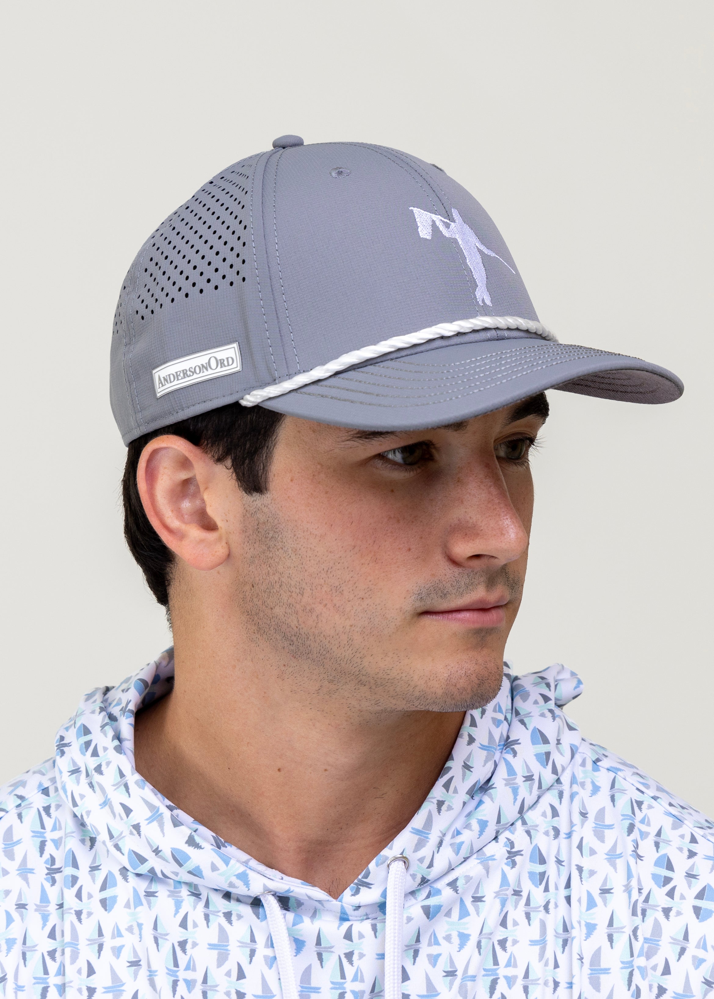 AOx Premium 6-Panel Looper Hat - Grey