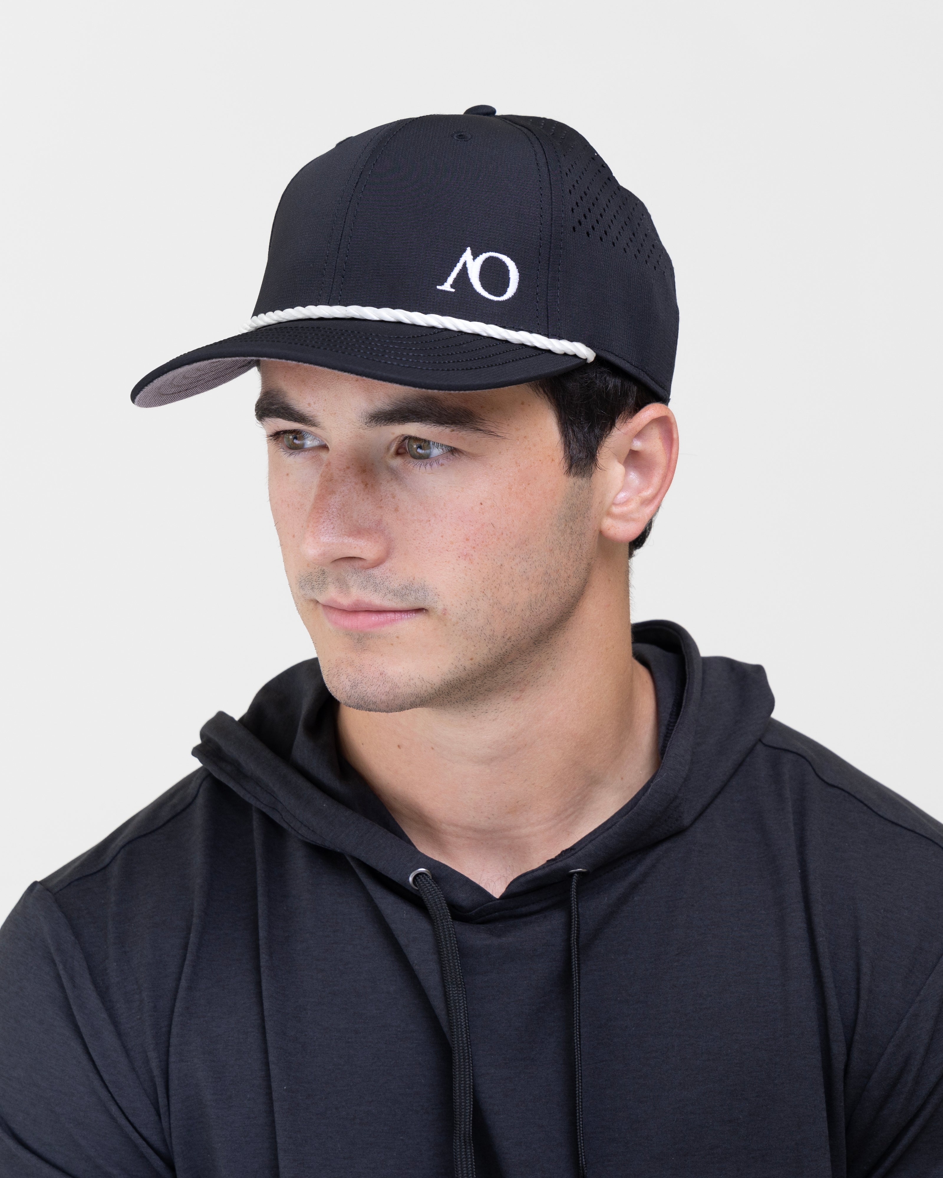 AOx Premium 6-Panel AO Hat - Black
