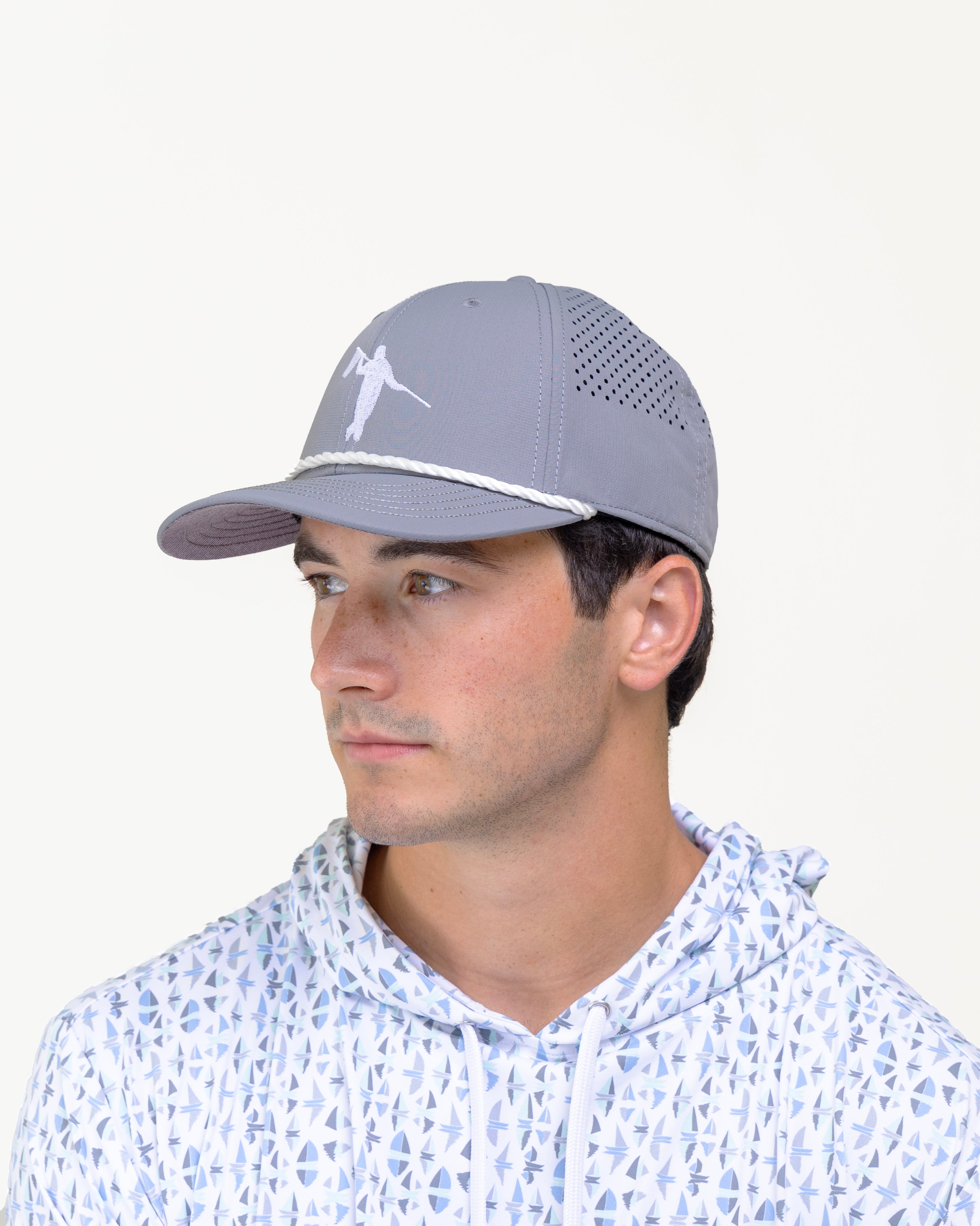 AOx Premium 6-Panel Looper Hat - Grey