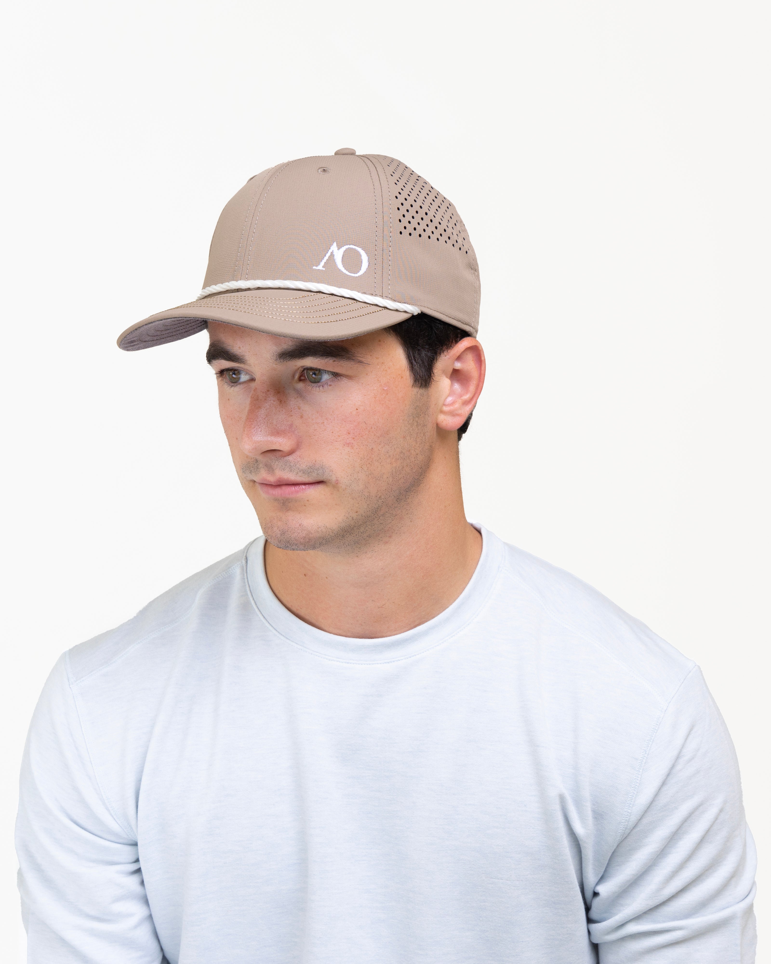 AOx Premium 6-Panel AO Hat - Khaki