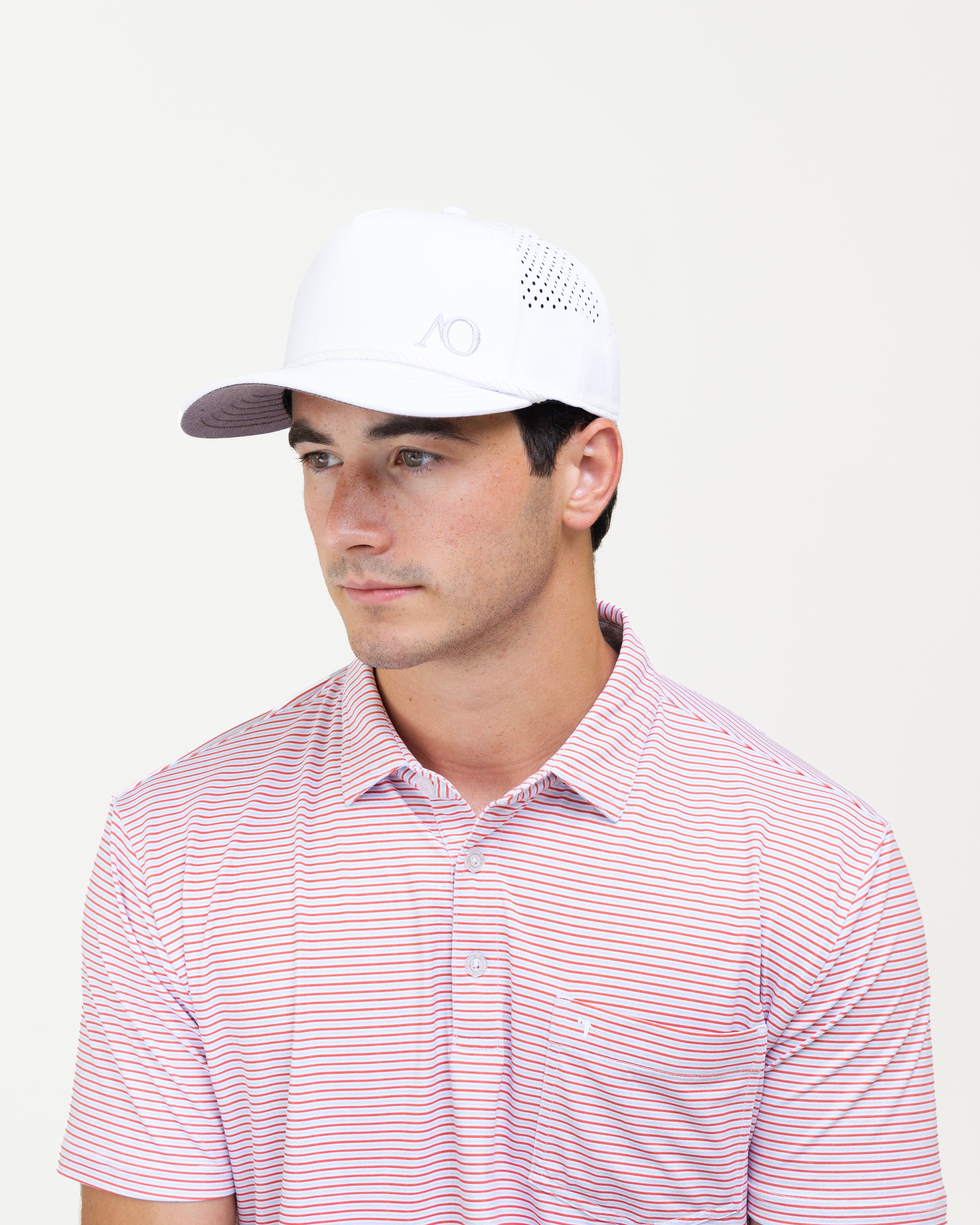 AOx Premium 5-Panel AO Hat - White