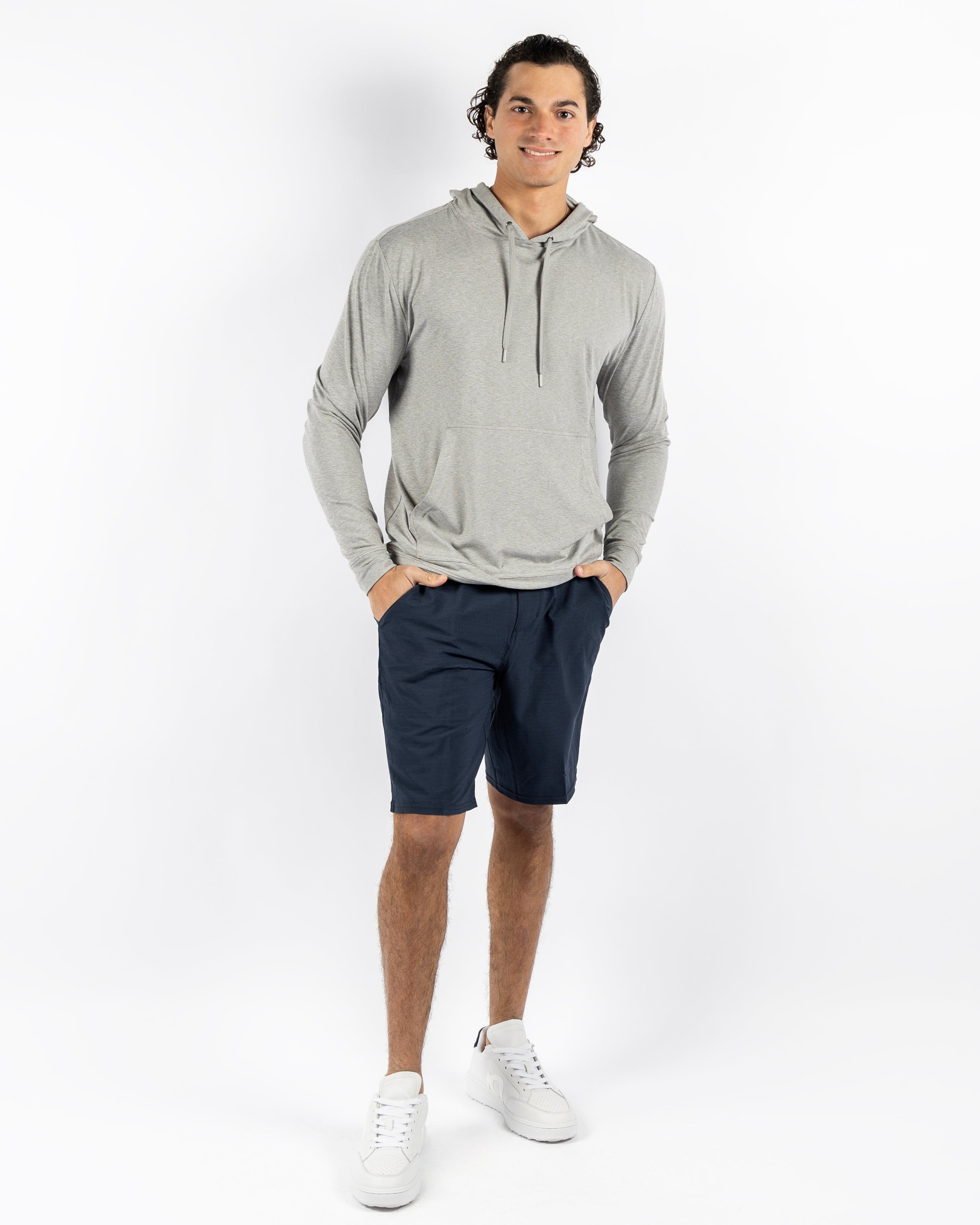 Red Beach Hoodie - Jersey Grey Heather