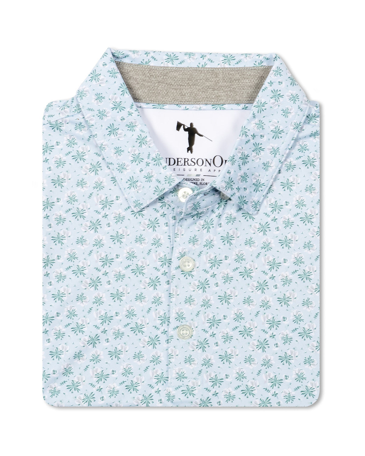 Fields Junior Polo - Pale Sky/Sagebrush Green/Cloud Green/Steel/White