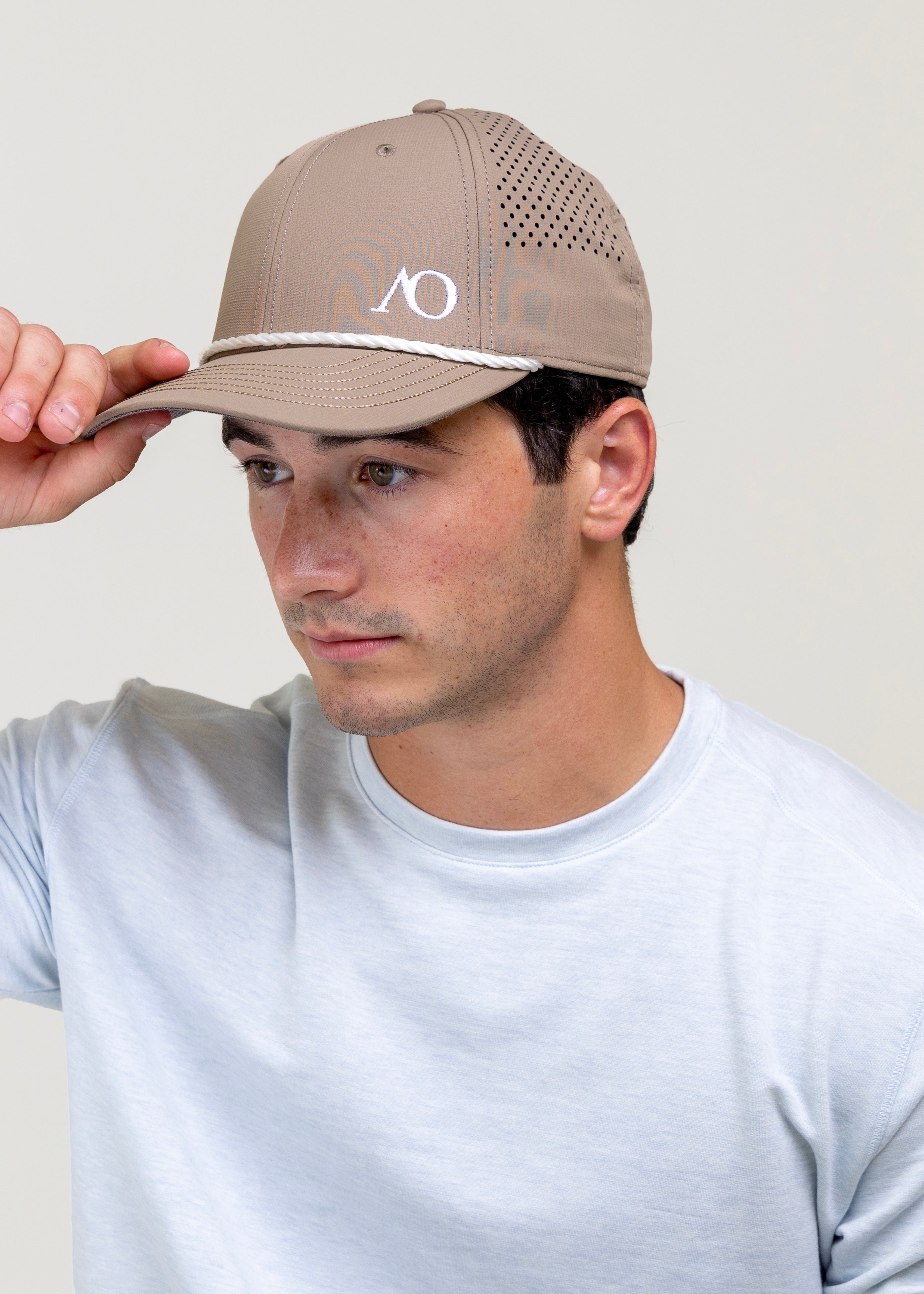 AOx Premium 6-Panel AO Hat - Khaki