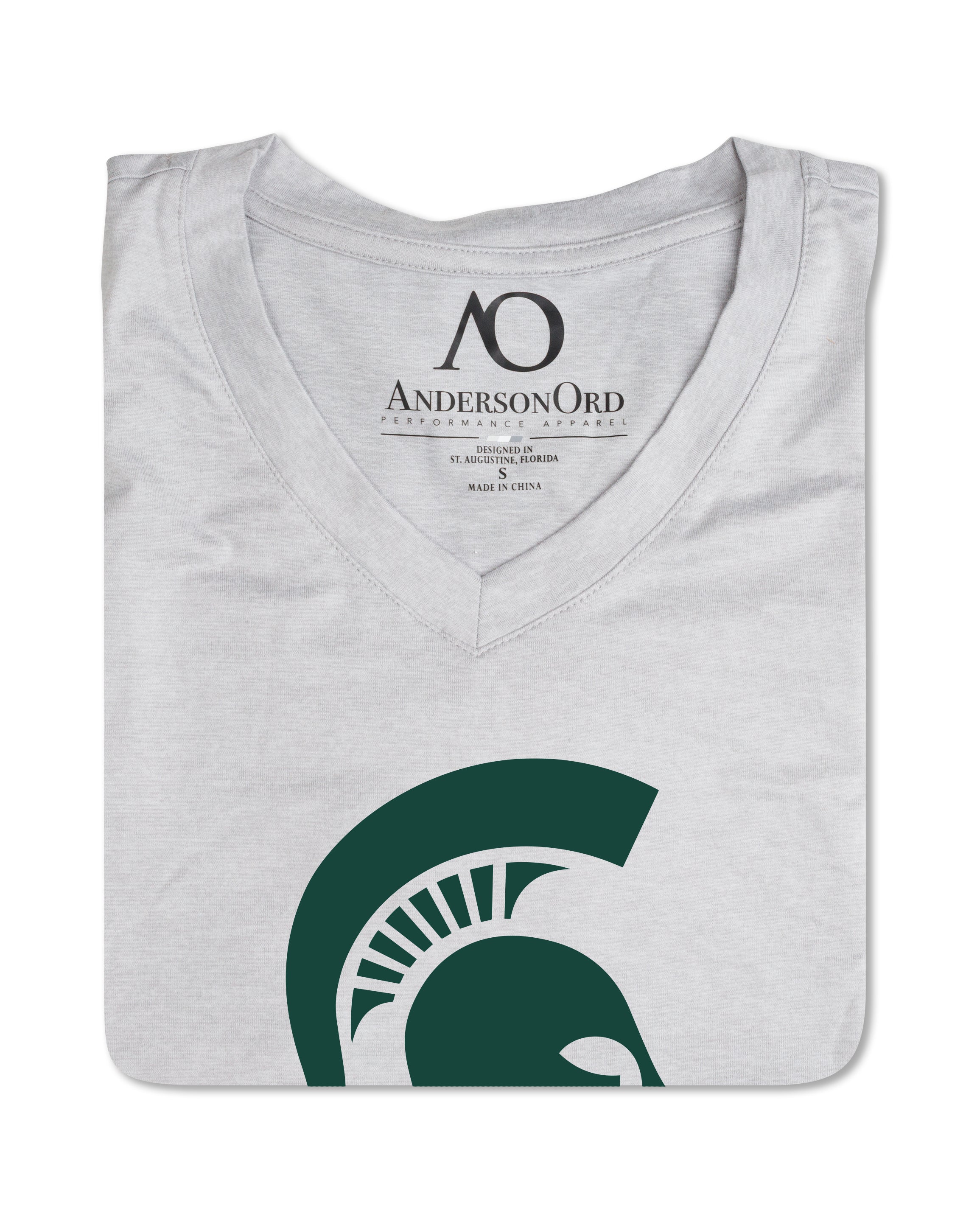 Women's Butter T MSU - Platinum Heather