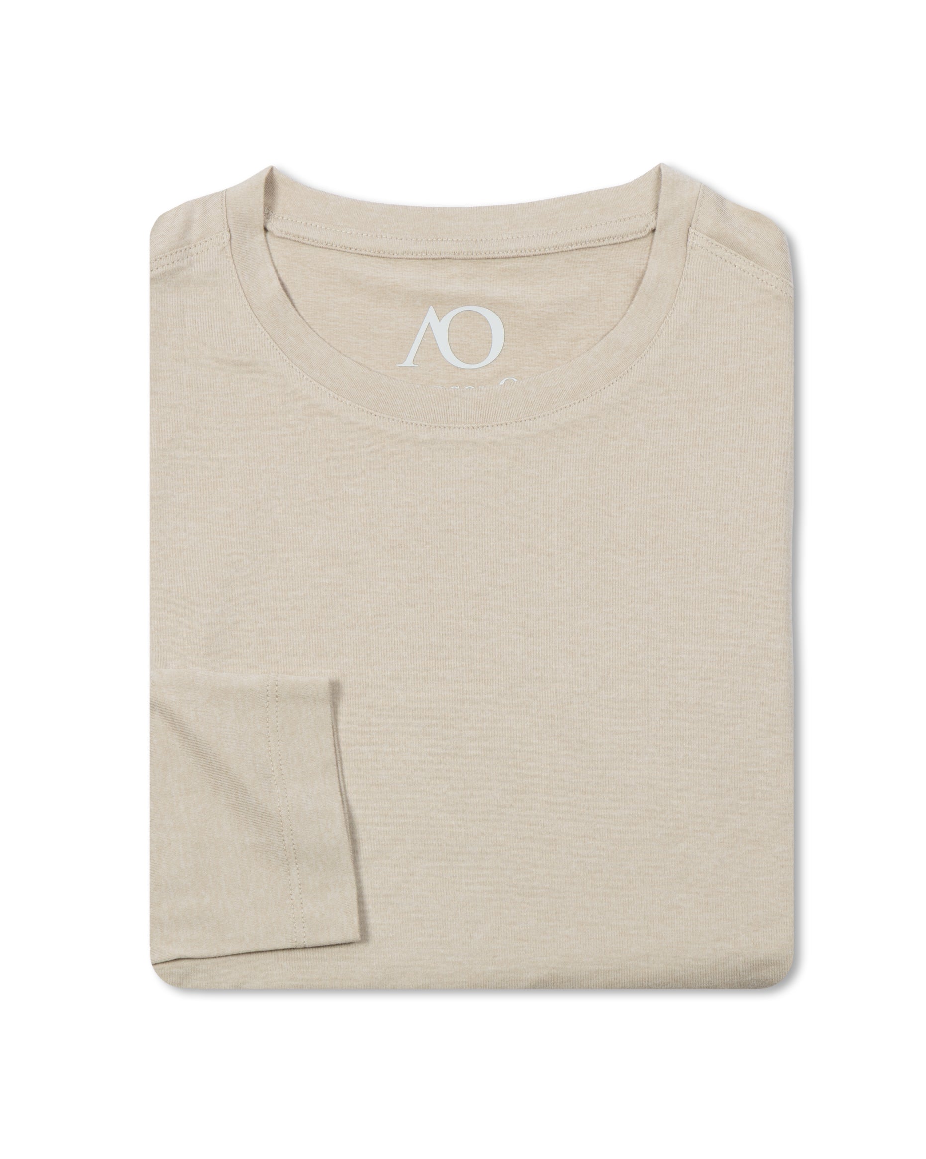 Women's Long Sleeve Crewneck Butter T - HTR Sand