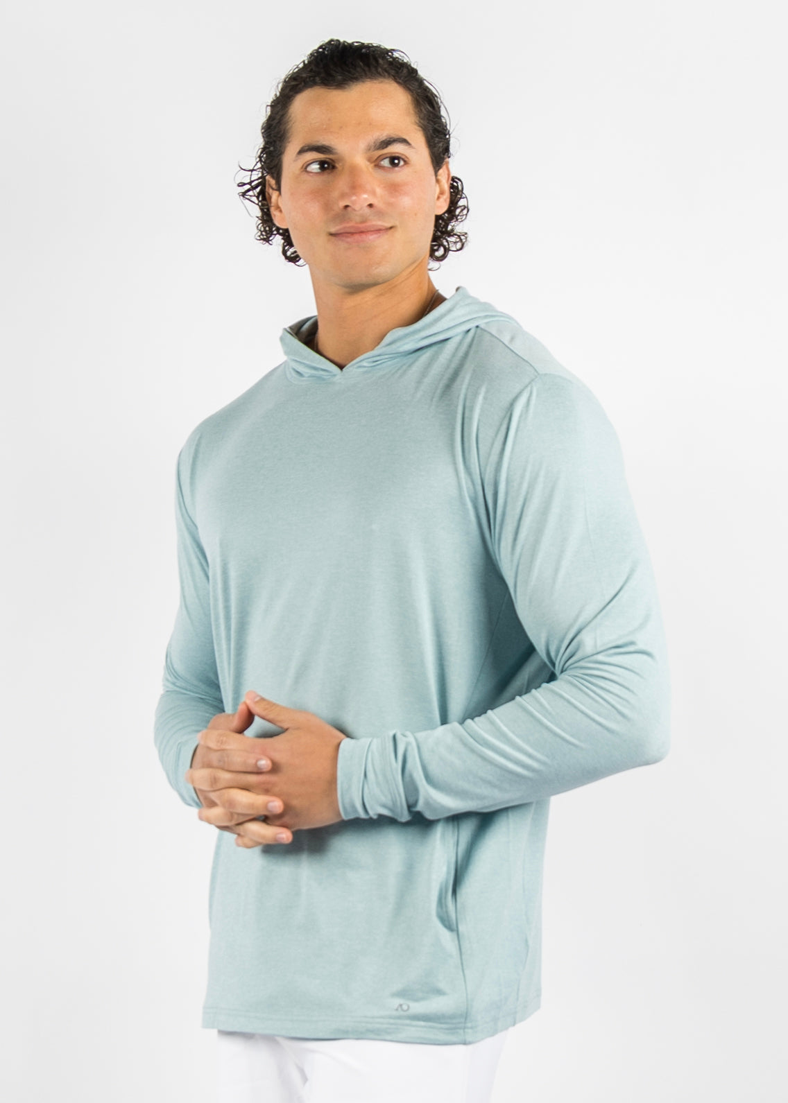 Blacks Beach Hoodie - HTR Cloud Green