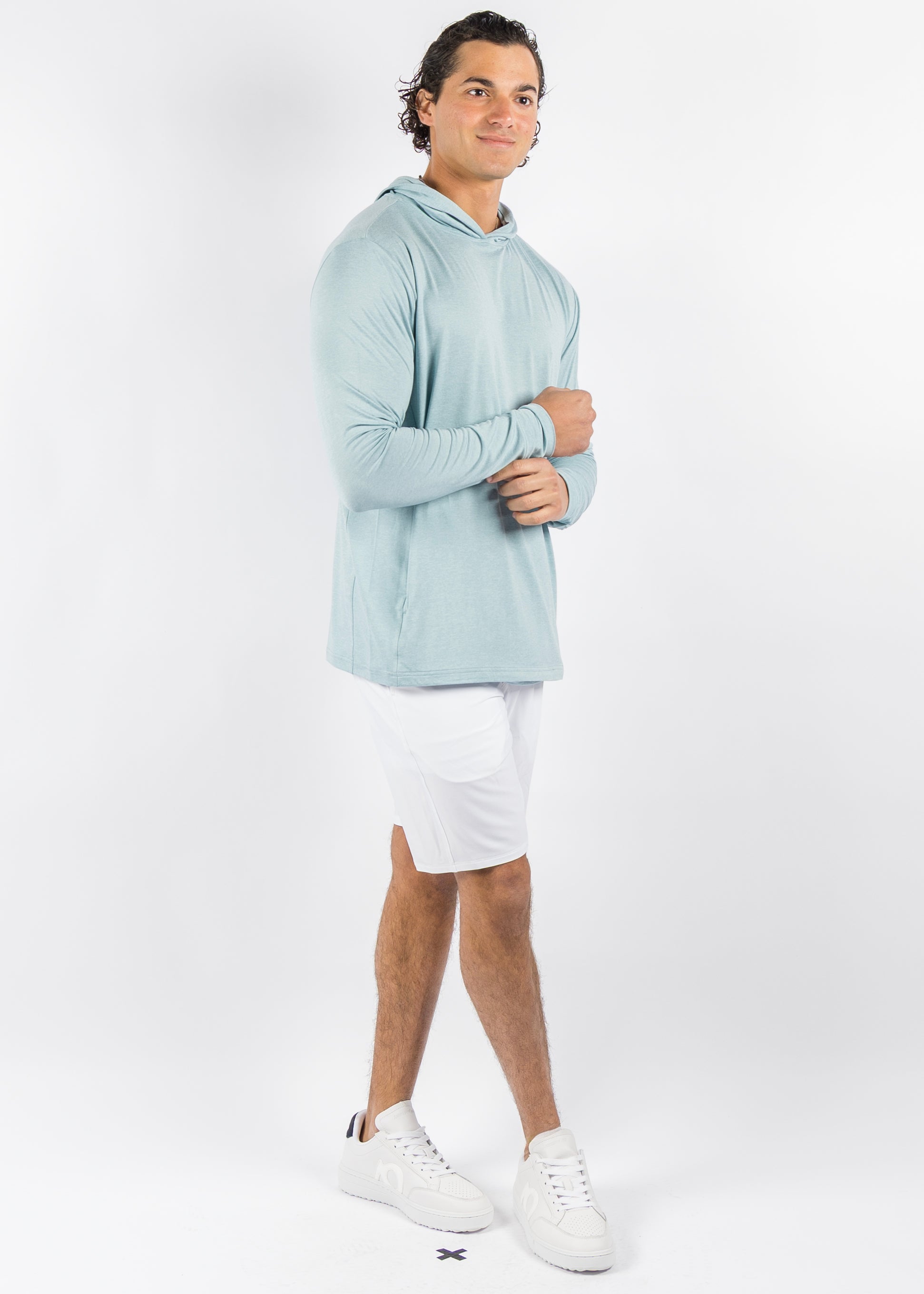 Blacks Beach Hoodie - HTR Cloud Green
