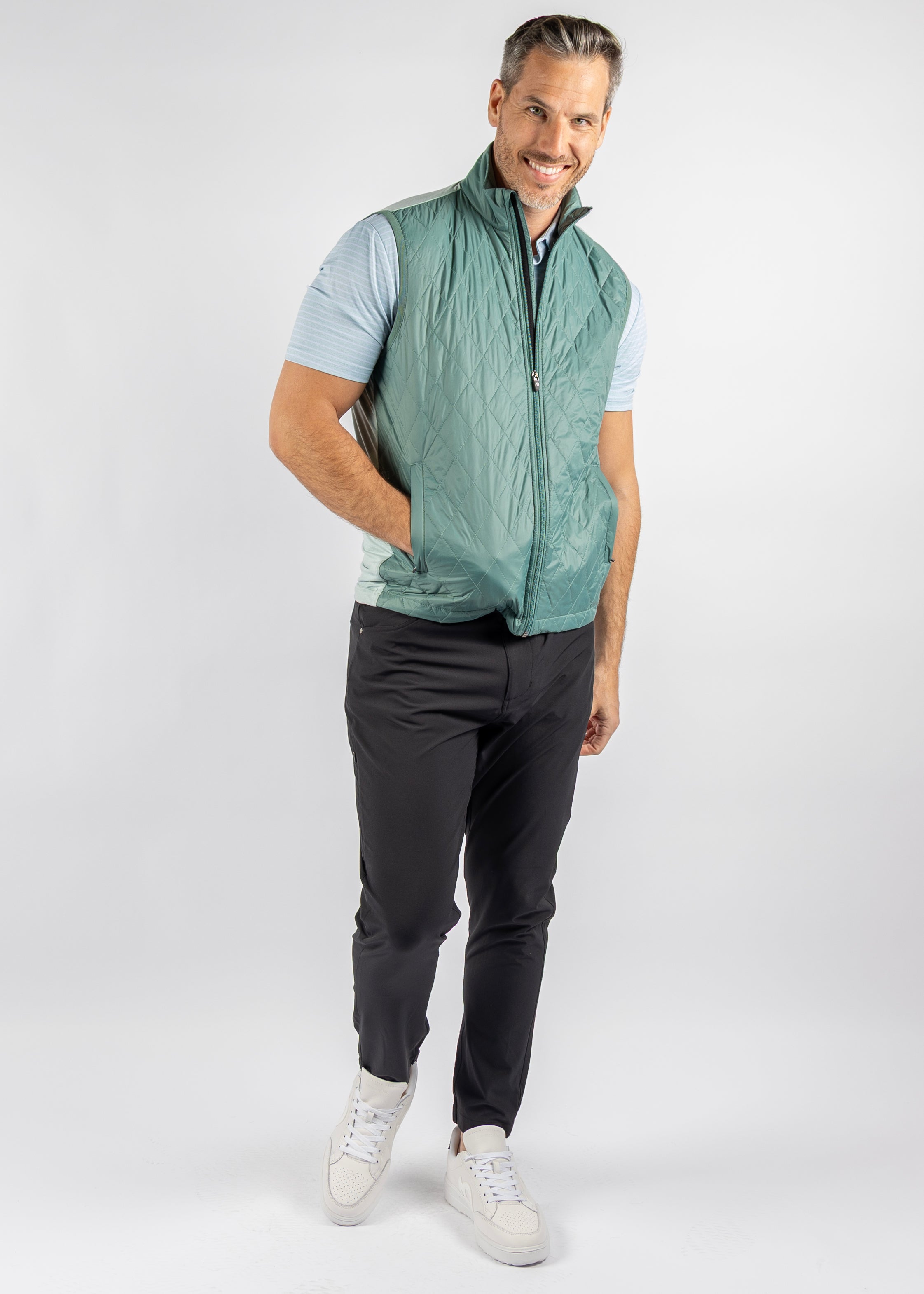 Seaworth Vest - Sagebrush Green/HTR Cloud Green
