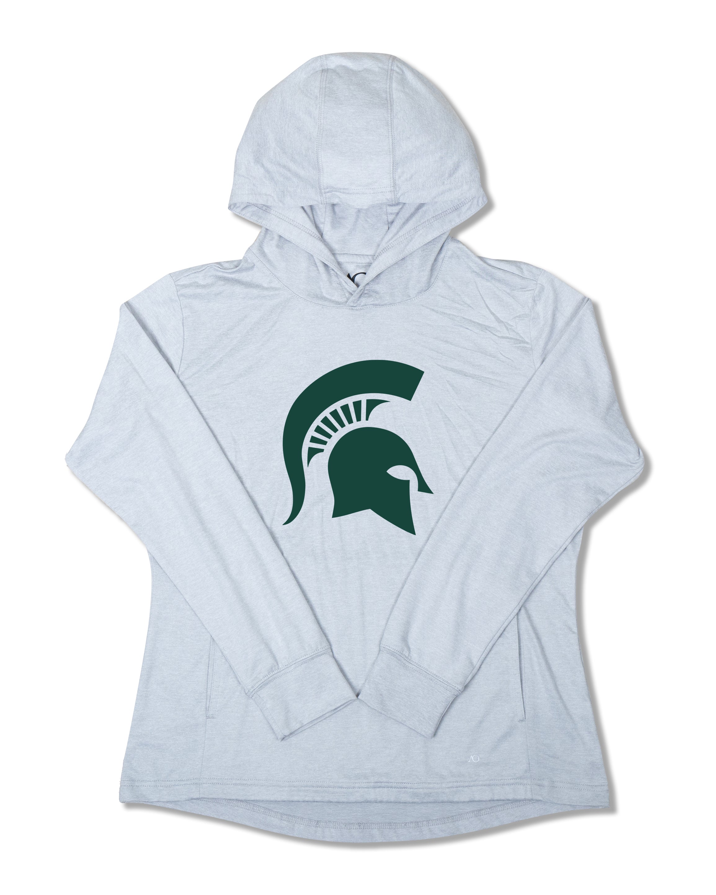 Women's Blacks Beach Hoodie MSU - Steel Heather