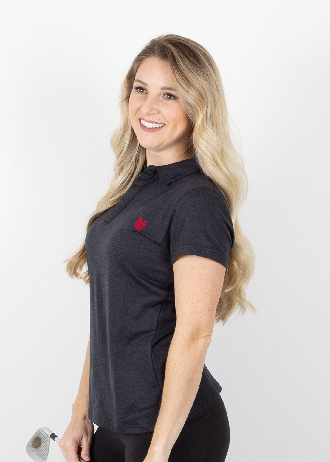 Women's Gamer Polo Utah - Black Heather