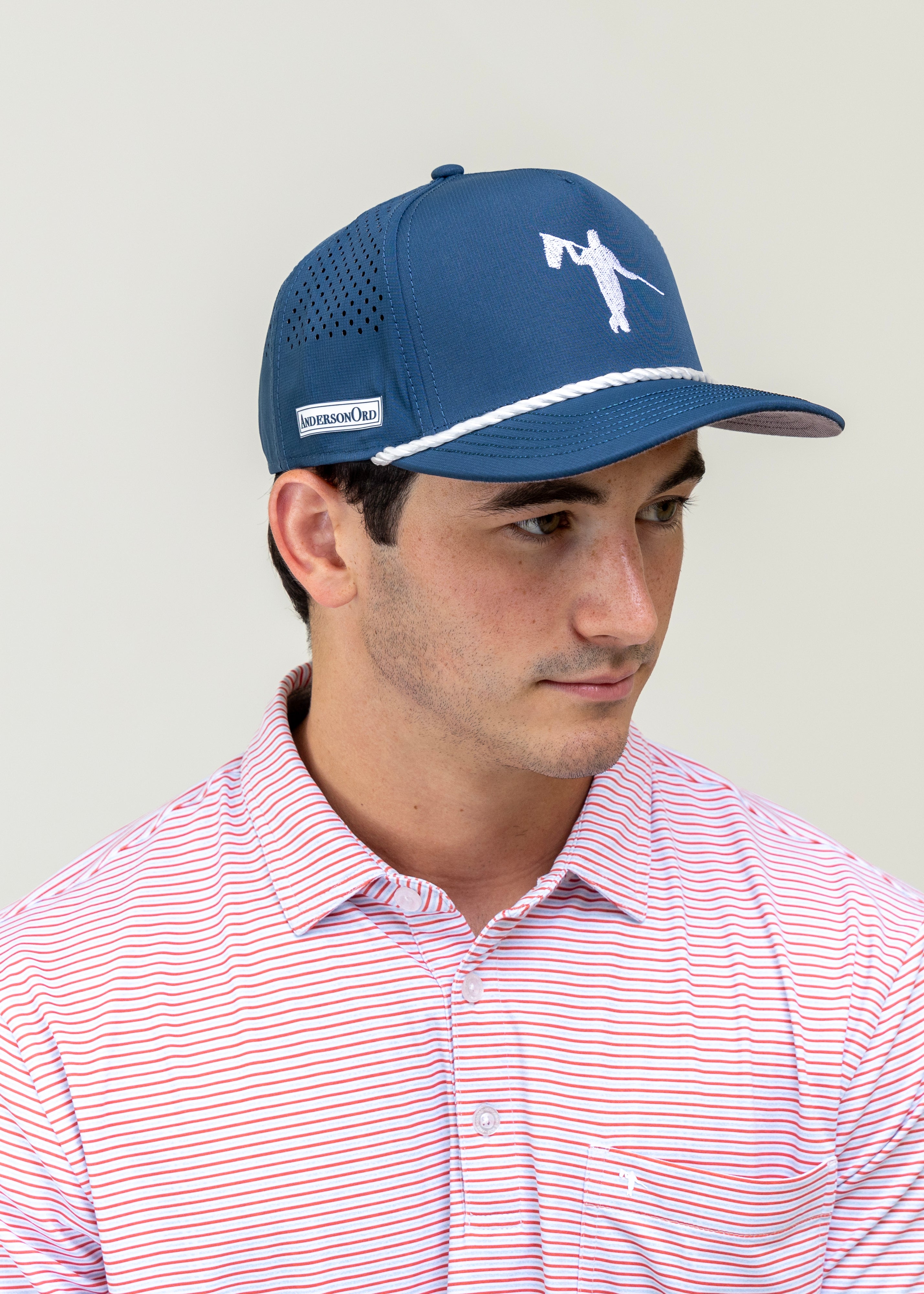 AOx Premium 5-Panel Looper Hat - Navy