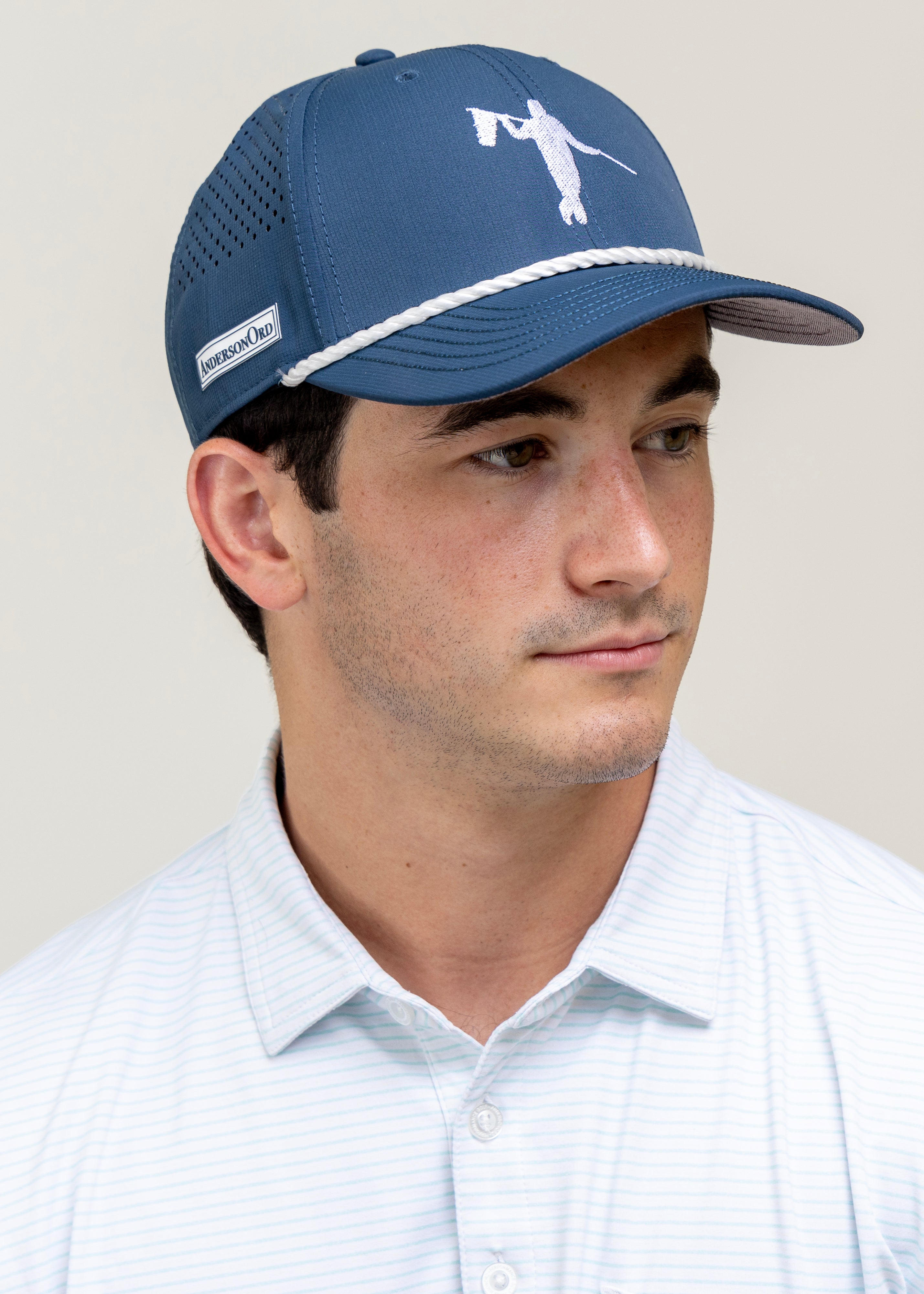 AOx Premium 6-Panel Looper Hat - Navy