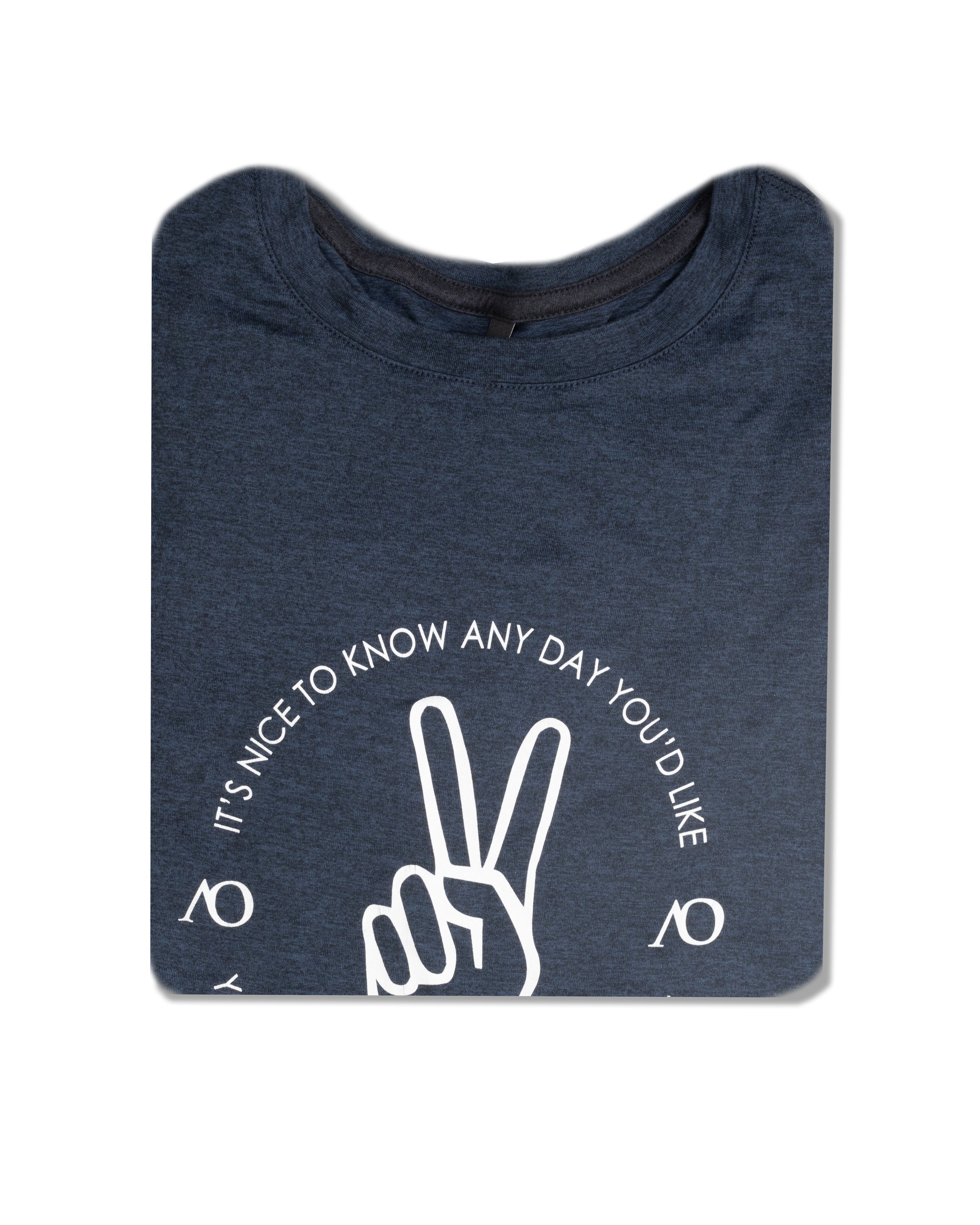 Butter T Peace - Navy Heather