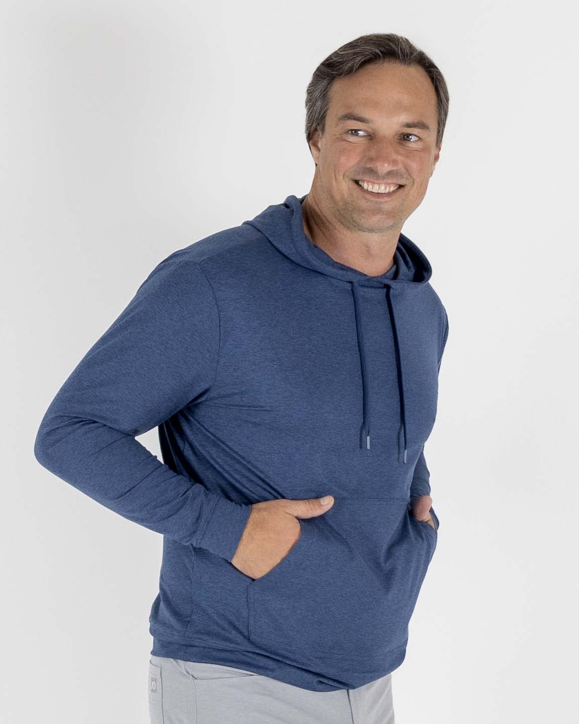 Red Beach Hoodie - Dark Denim Heather