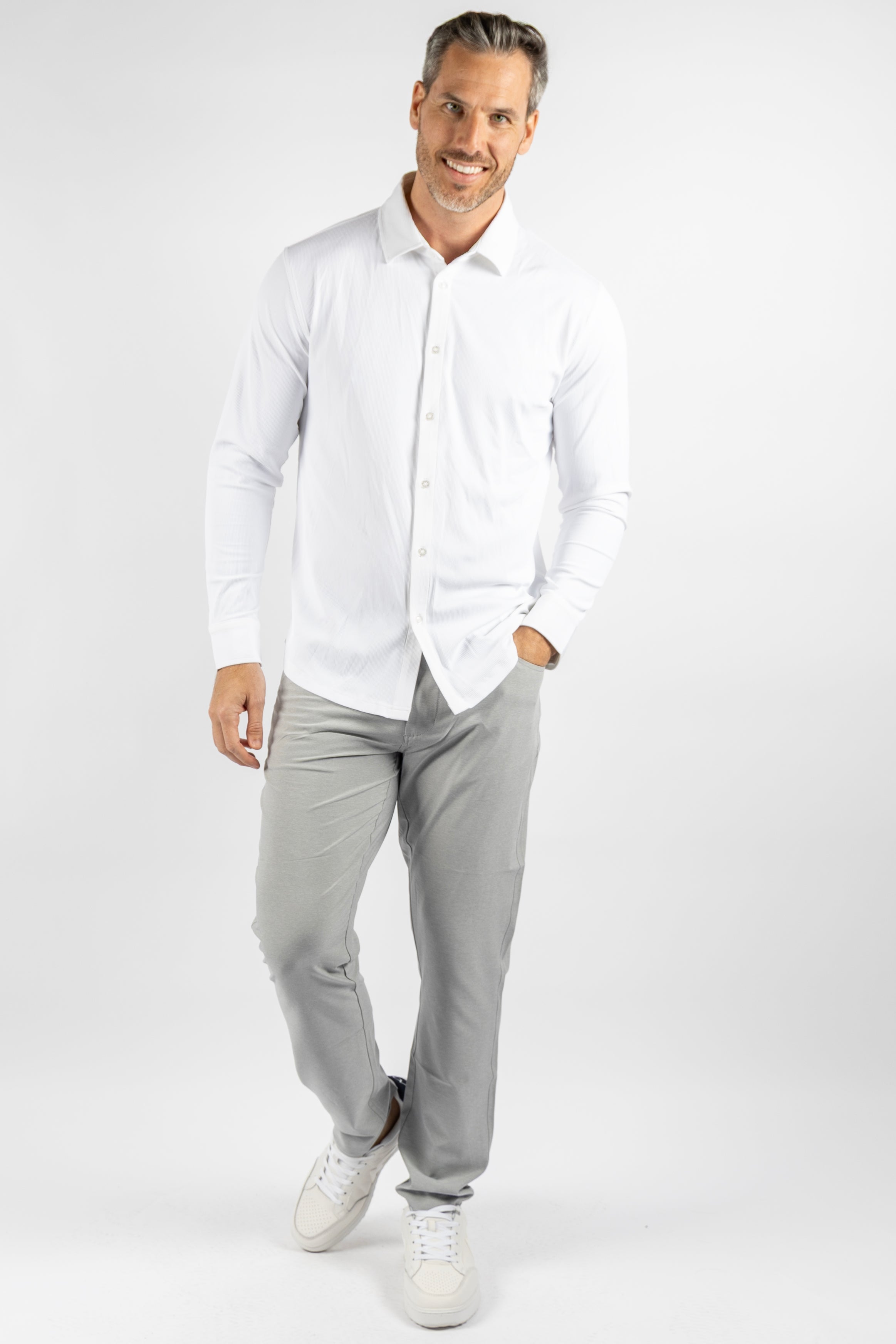Renly Button Down - White