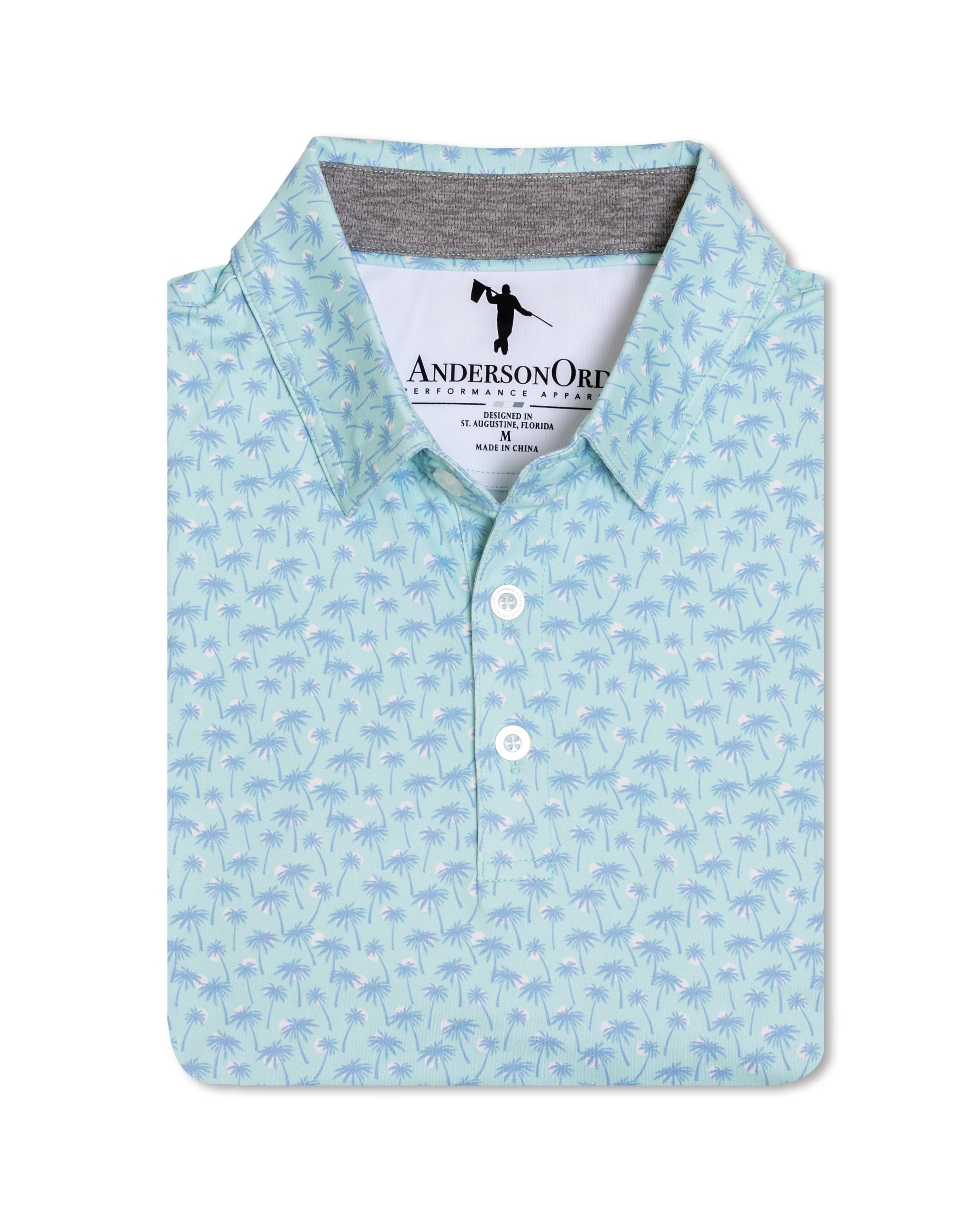 Mickey O'Neill Polo - Salt Air/Dutch Canal/Creme