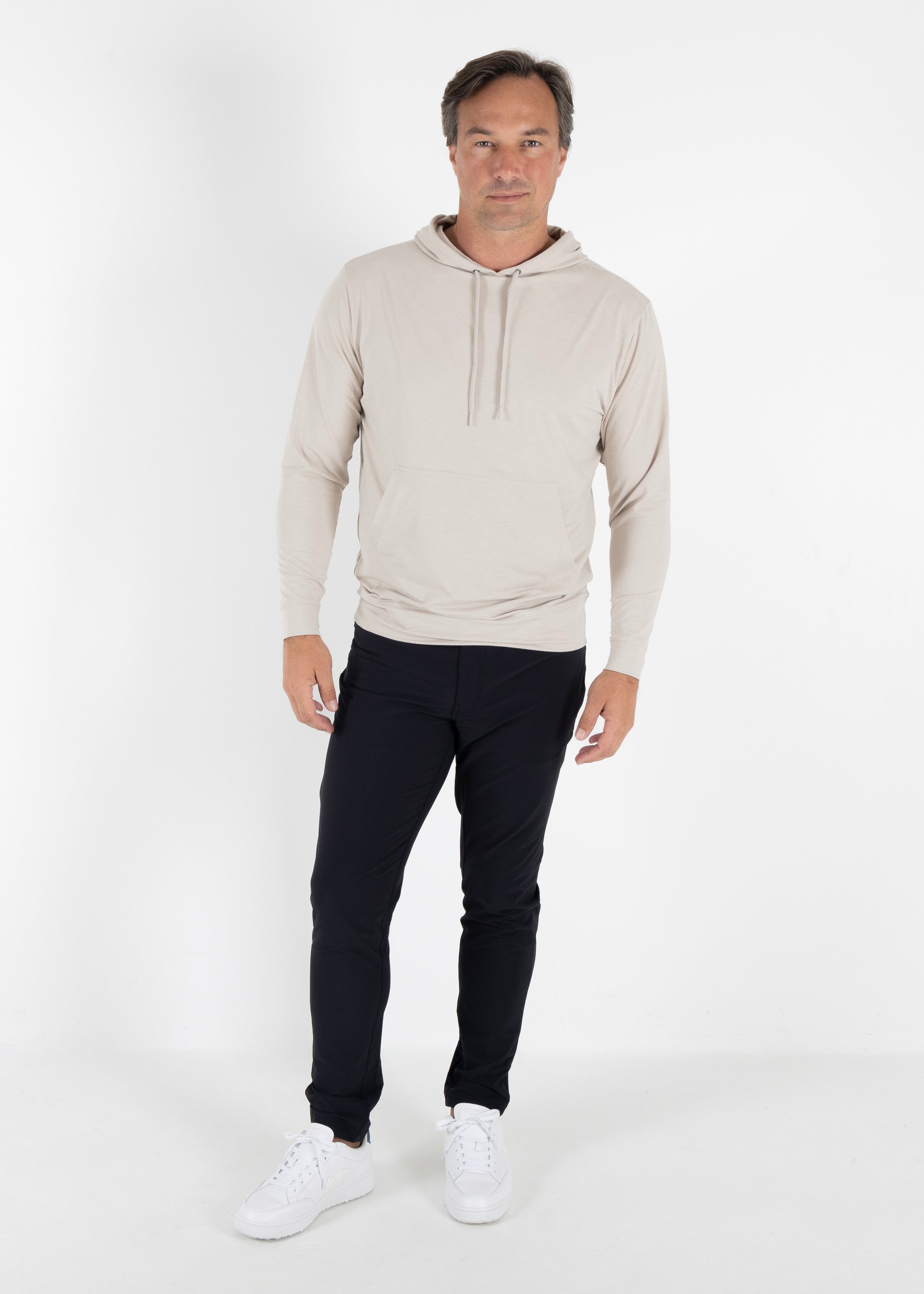 Red Beach Hoodie - Sand Heather