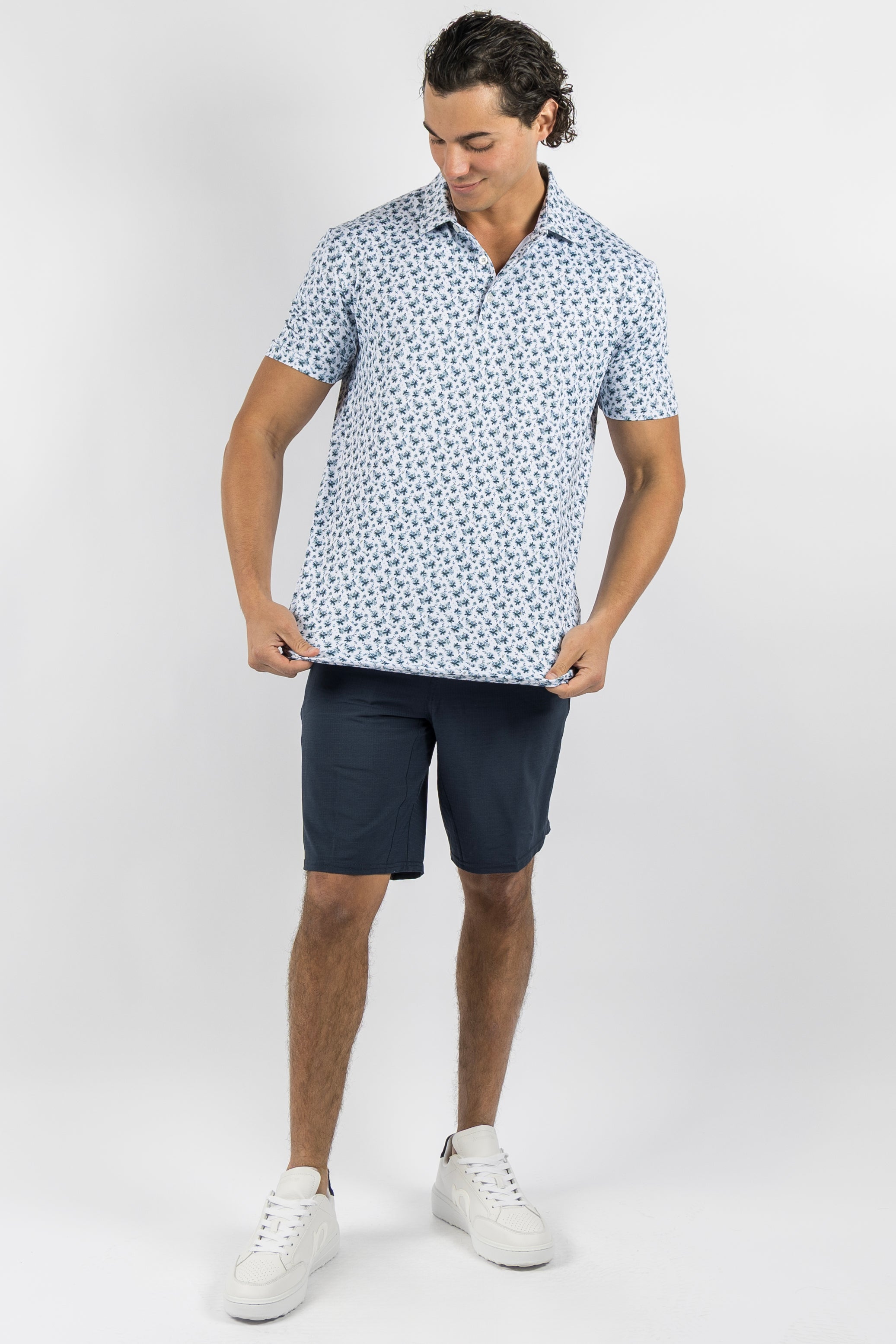 Fields Polo - White/Moonlit Ocean/Blue Haze/Dusty Blue