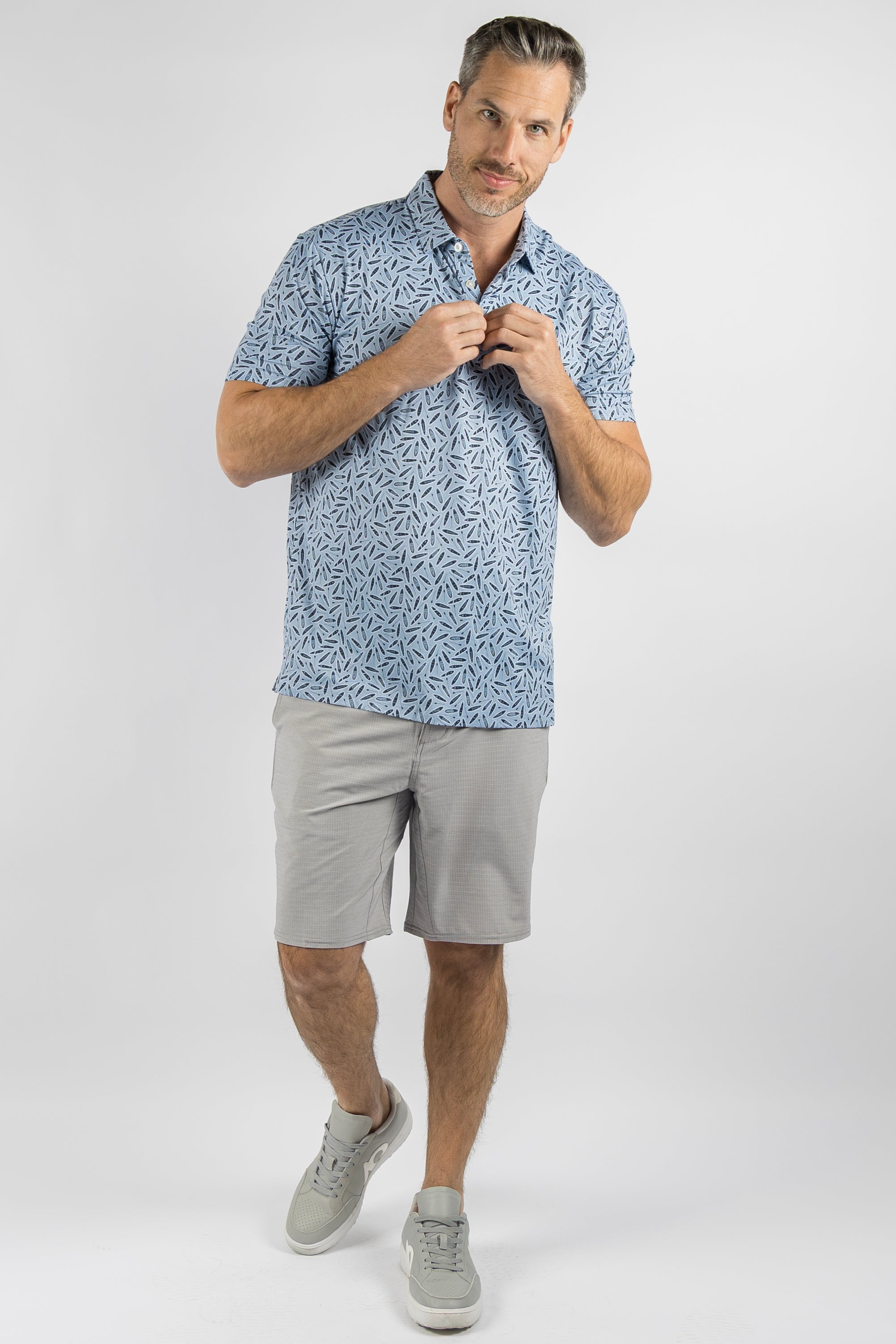 Sea Polo - Dusty Blue/Full Moon Sky/Blue Haze/White