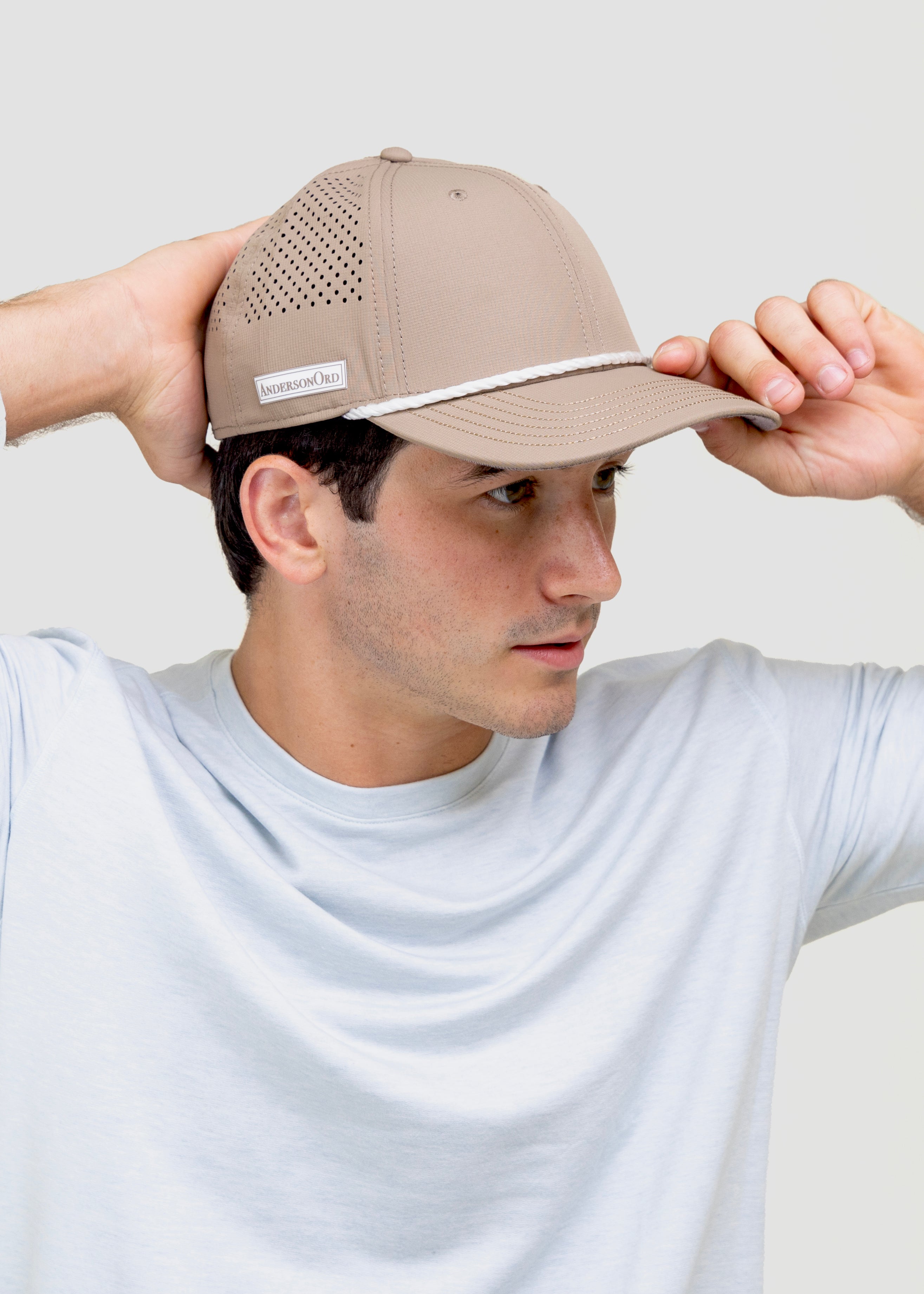 AOx Premium 6-Panel Hat - Khaki