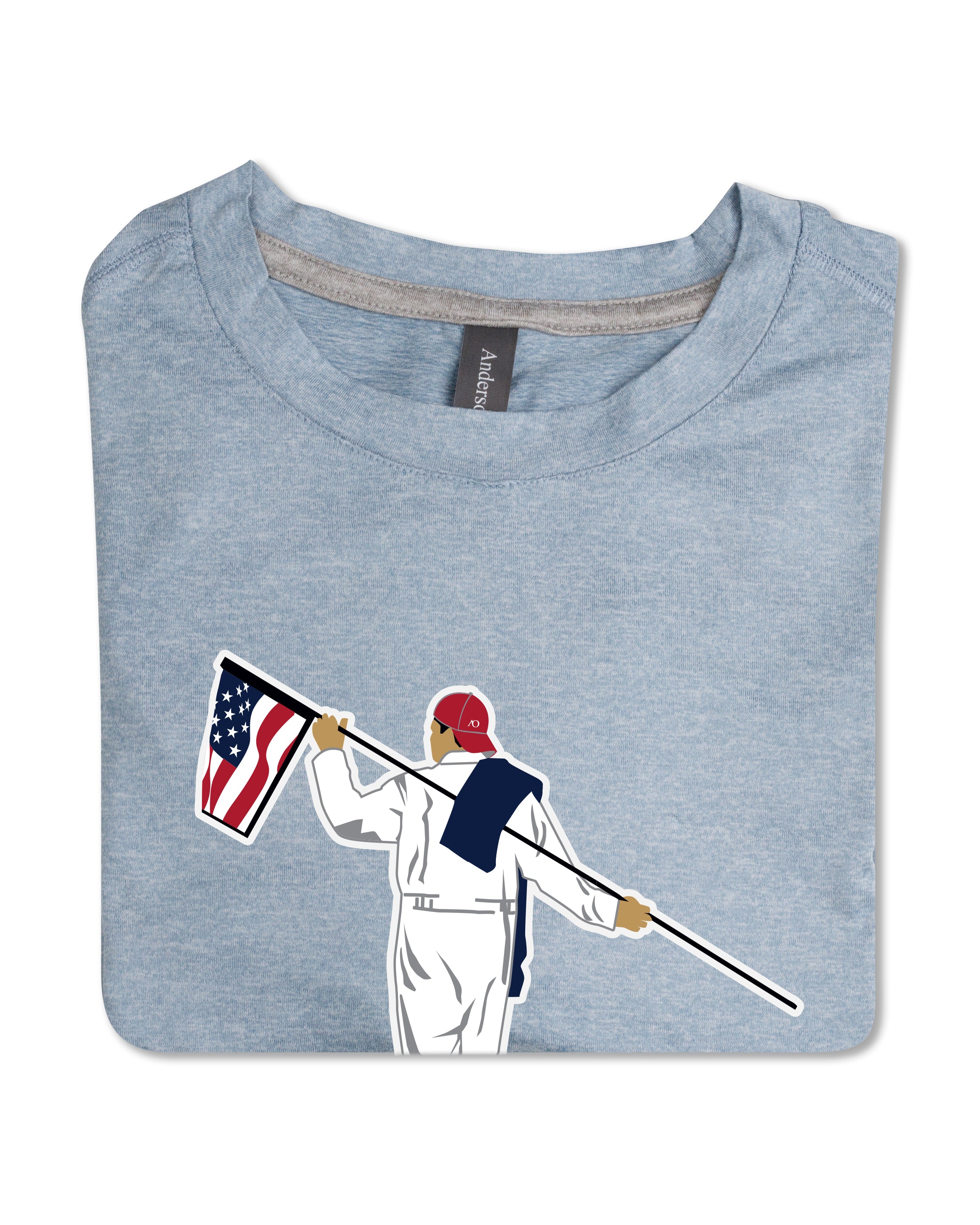 Butter T - American Looper Blue Fog Heather