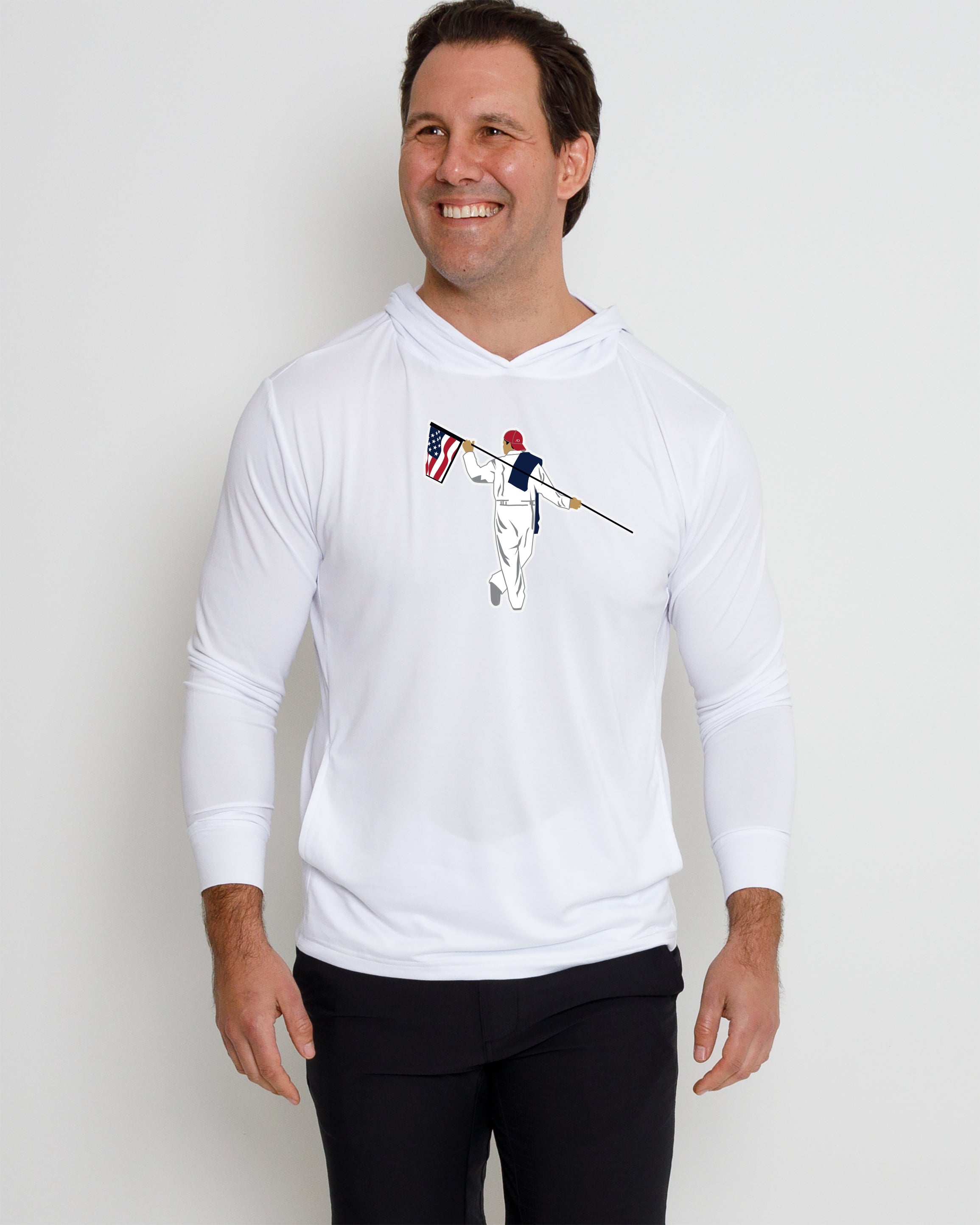 Blacks Beach Hoodie - American Looper - White