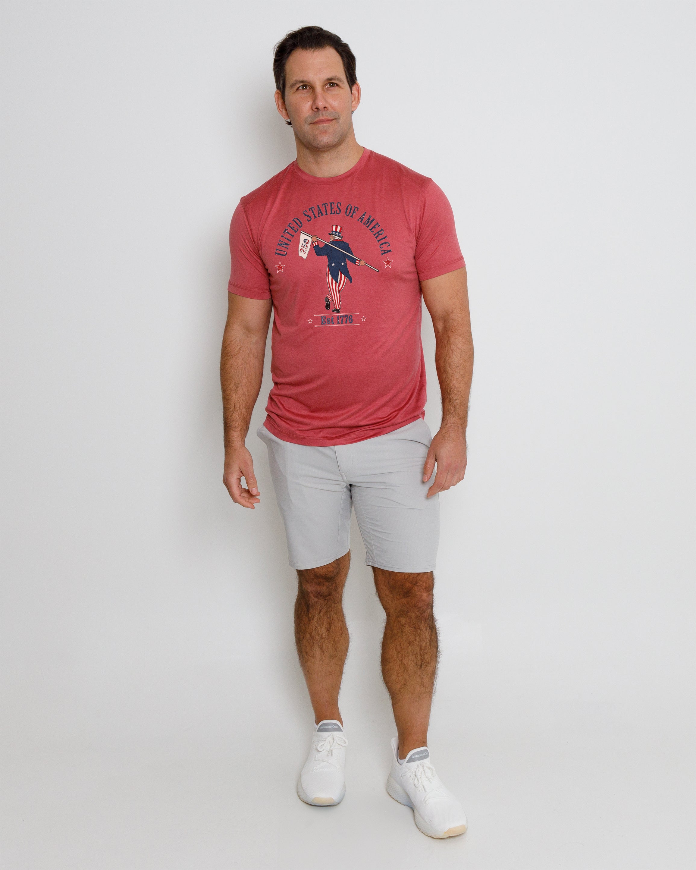 Butter T-Uncle Sam Looper-250-Earth Red Heather