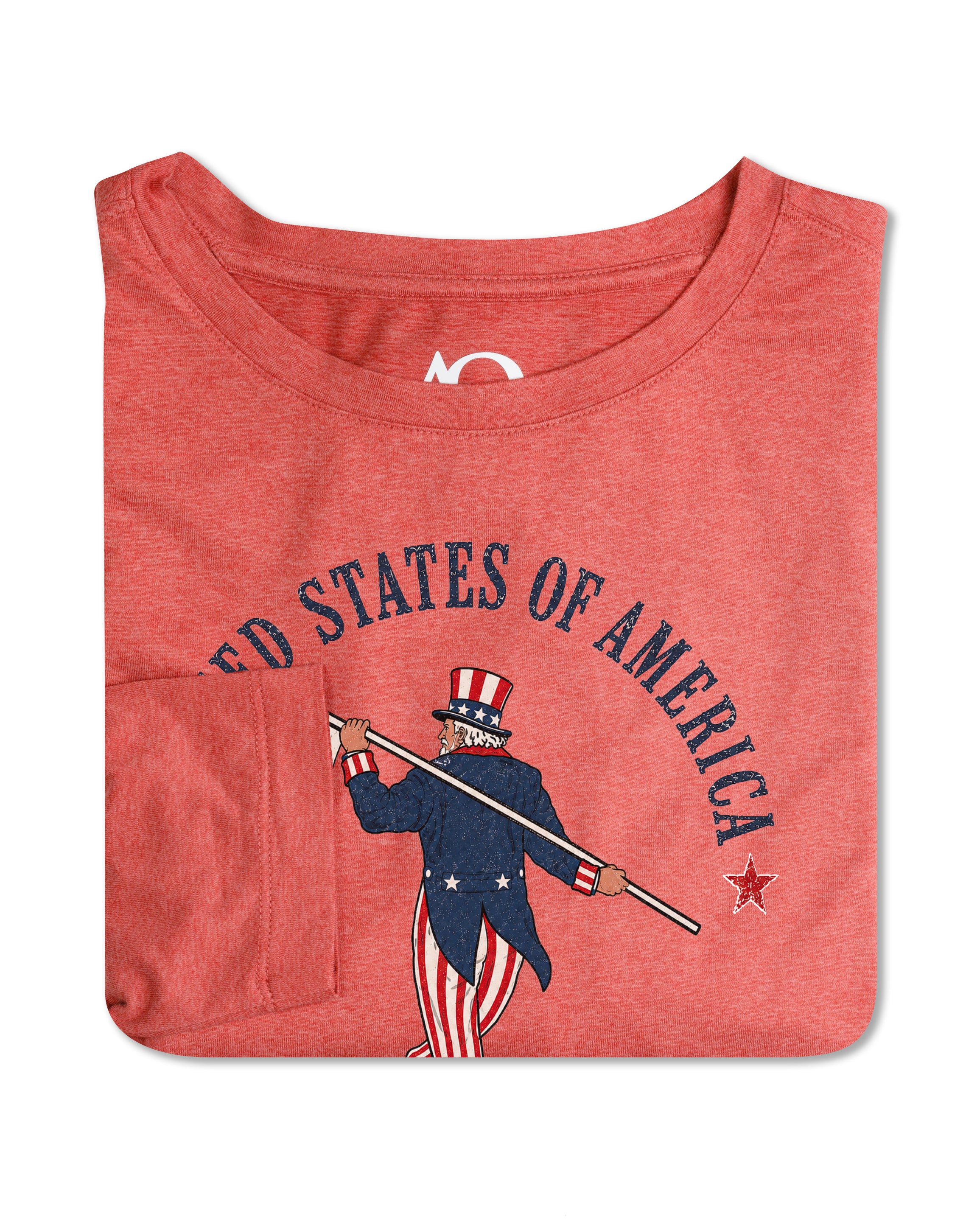 Butter T Long Sleeve-Uncle Sam Looper-250-Mineral Red Heather
