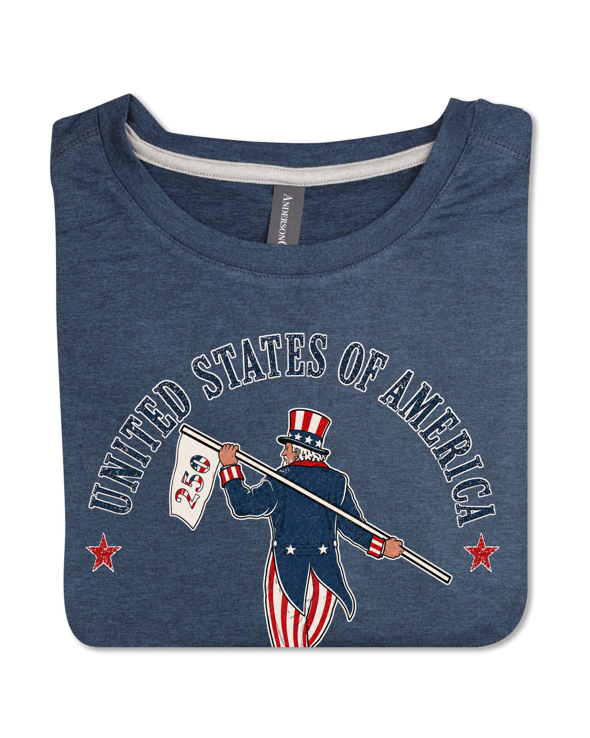 Butter T-Uncle Sam Looper-250-Navy Heather