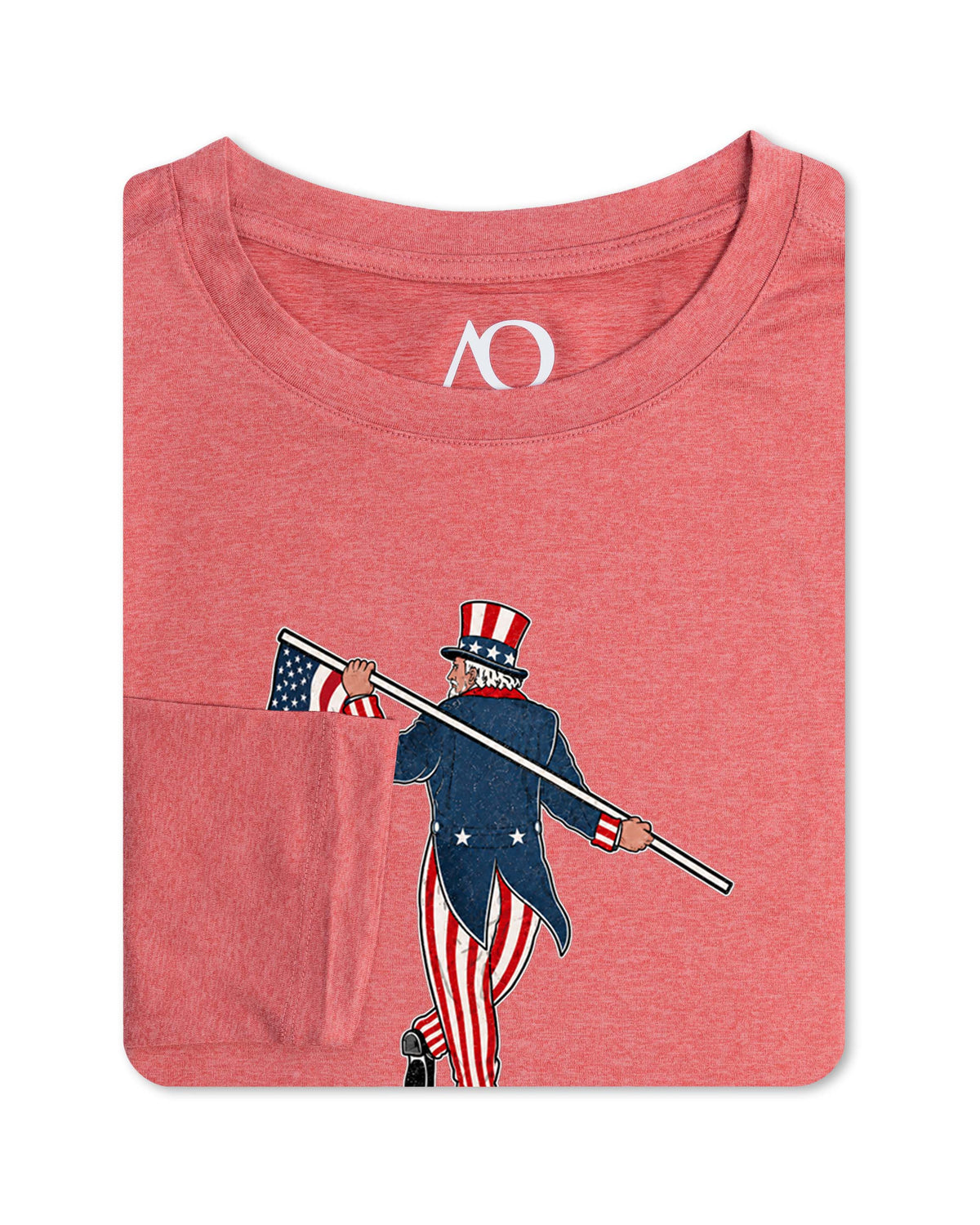 Butter T Long Sleeve-Uncle Sam Looper-Mineral Red Heather