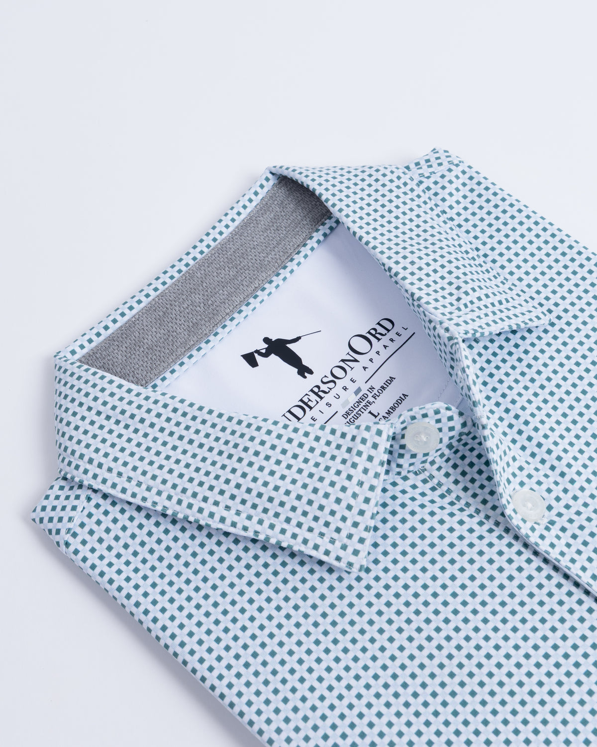 Vega Polo - HTR Sagebrush Green/HTR Pale Sky/White