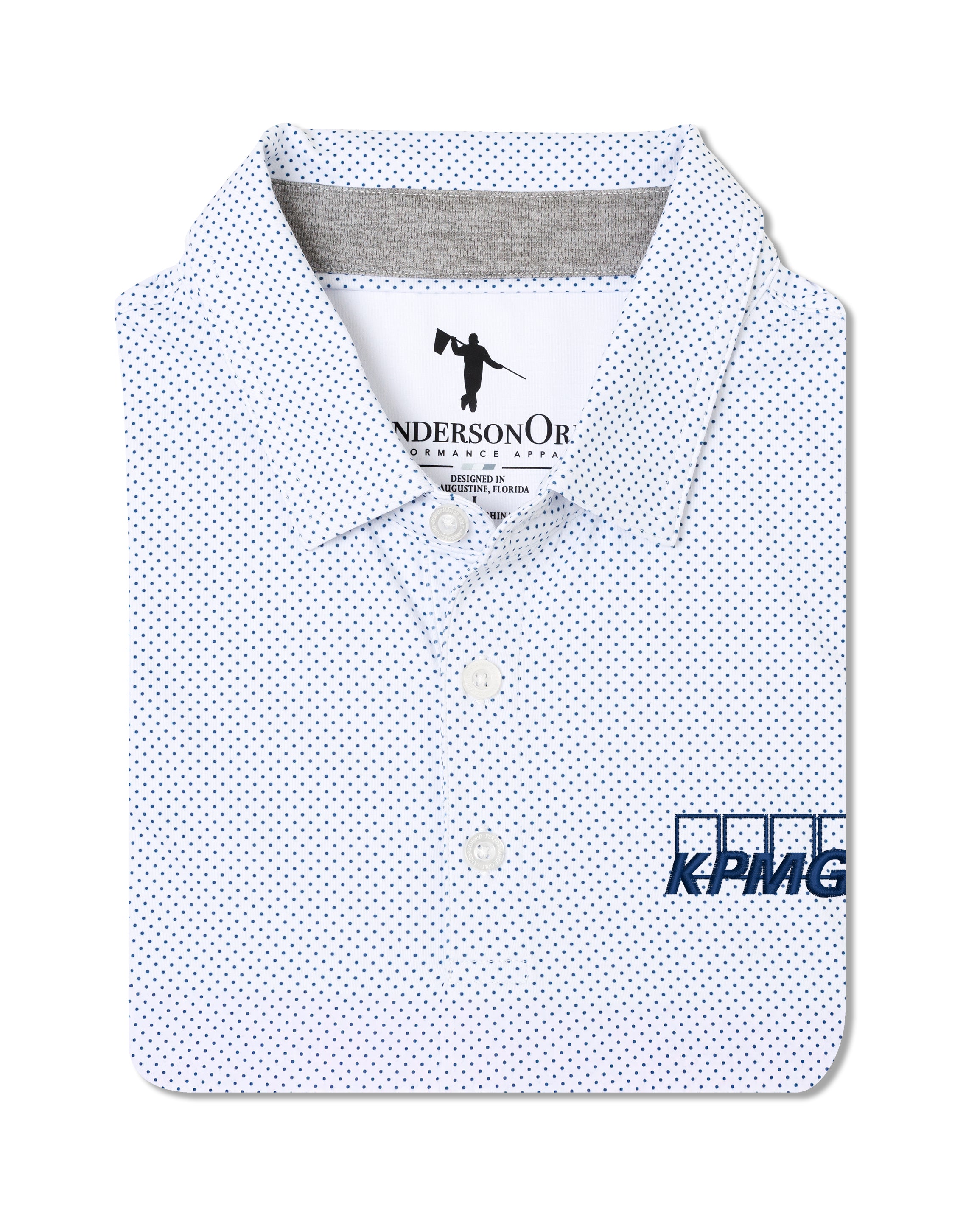Wailua Polo KPMG - White/Dark Denim