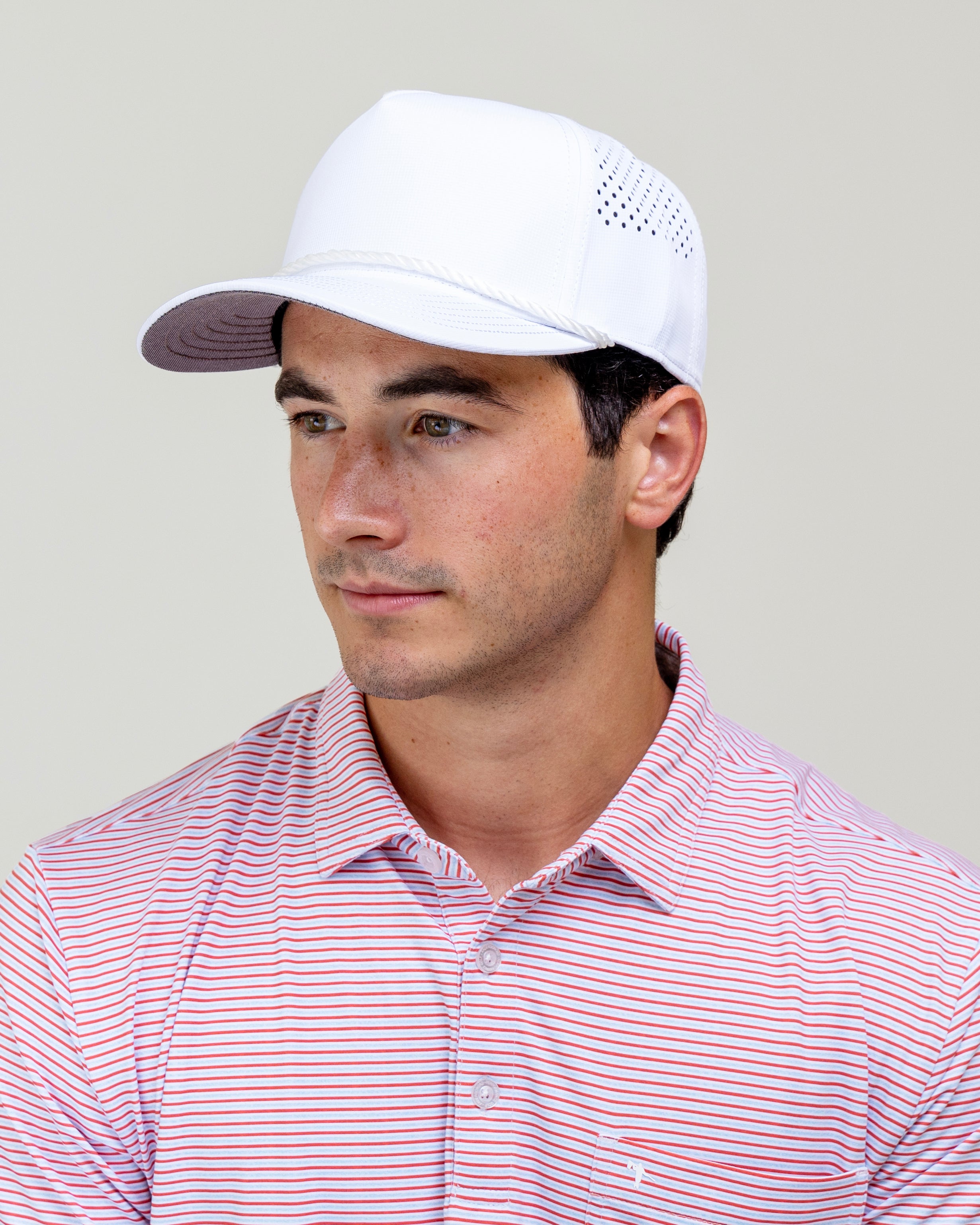 AOx Premium 5-Panel Hat - White