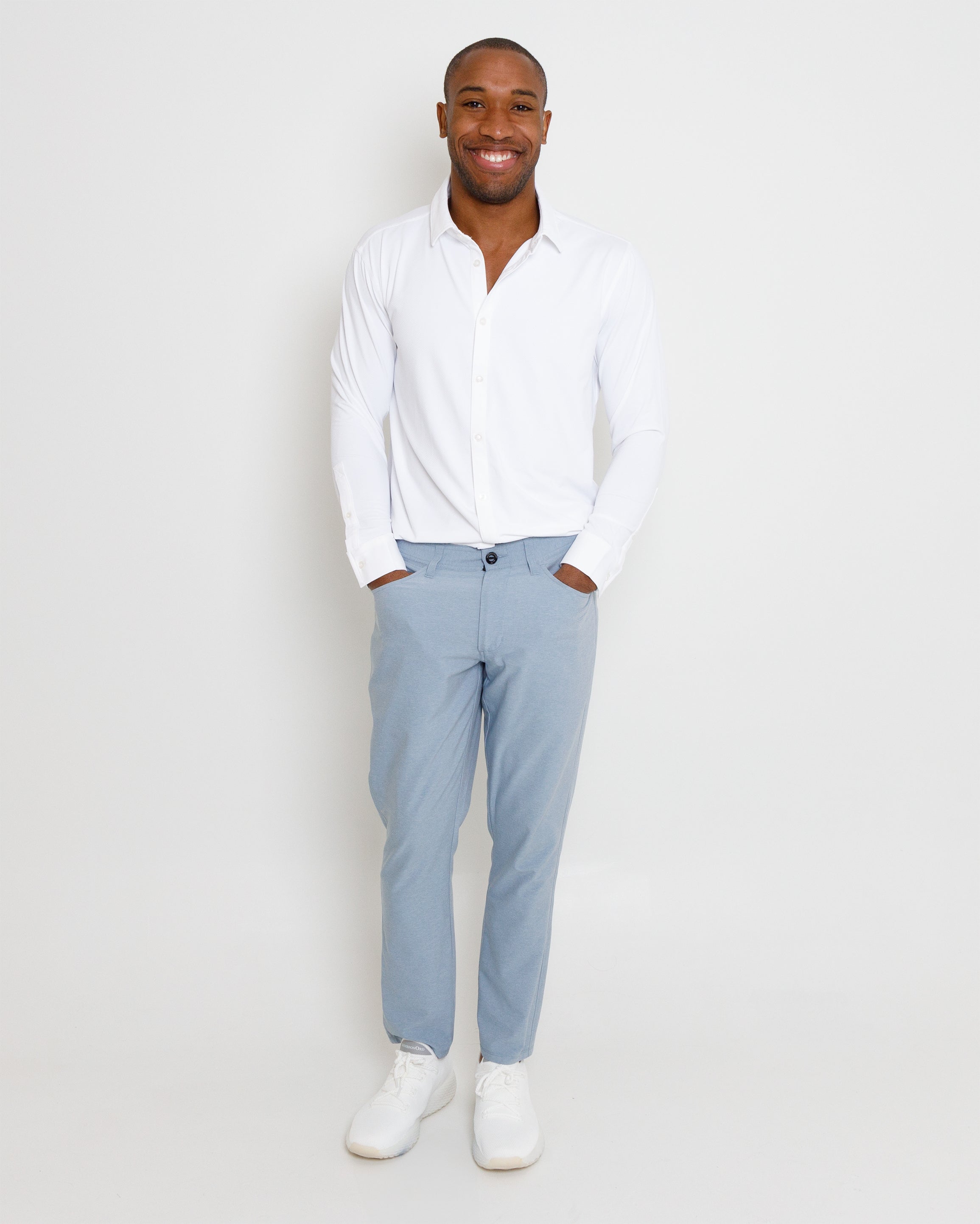 Ace Federman Pant - Dusty Blue Heather - 34 Inseam