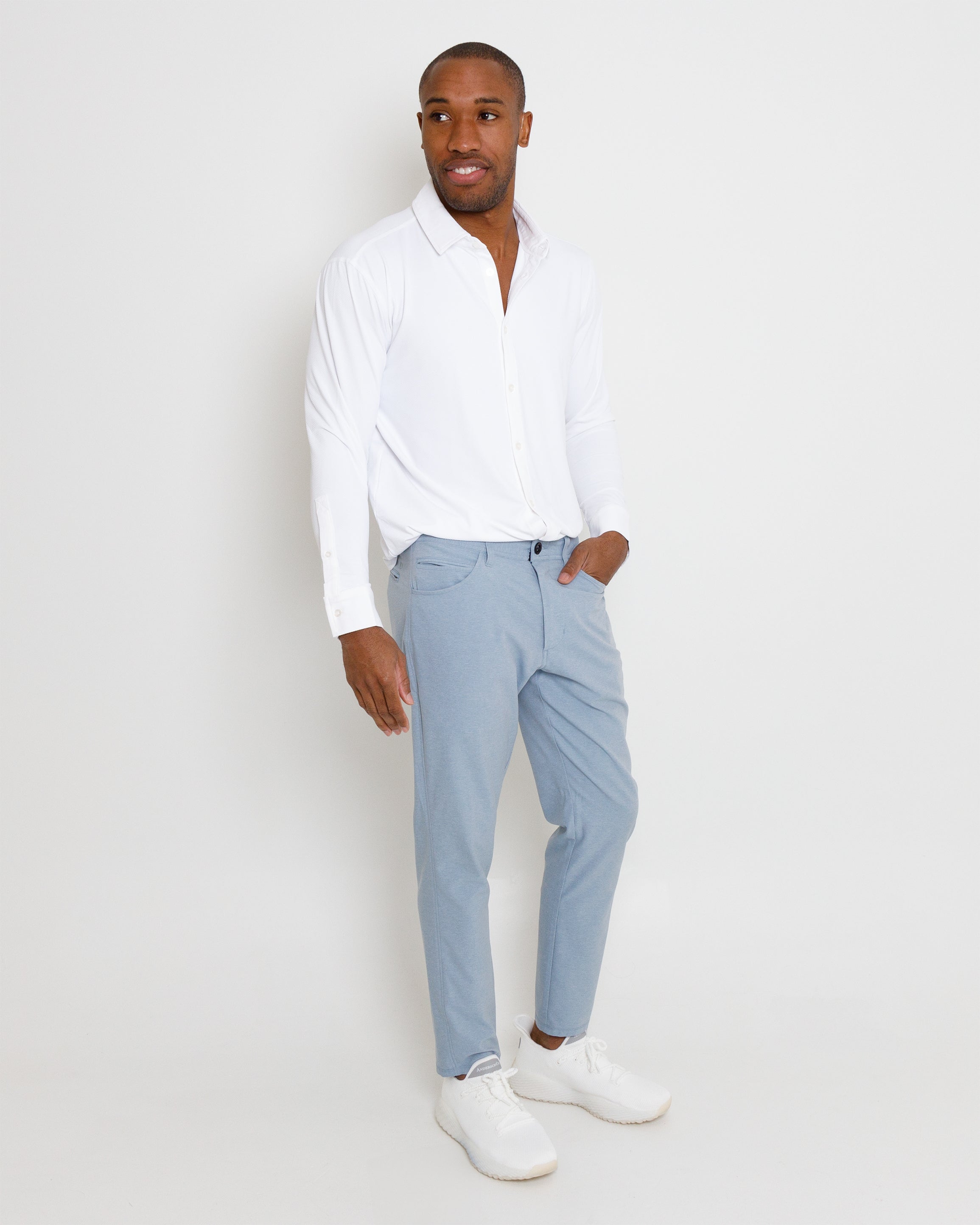 Ace Federman Pant - Dusty Blue Heather - 30 Inseam