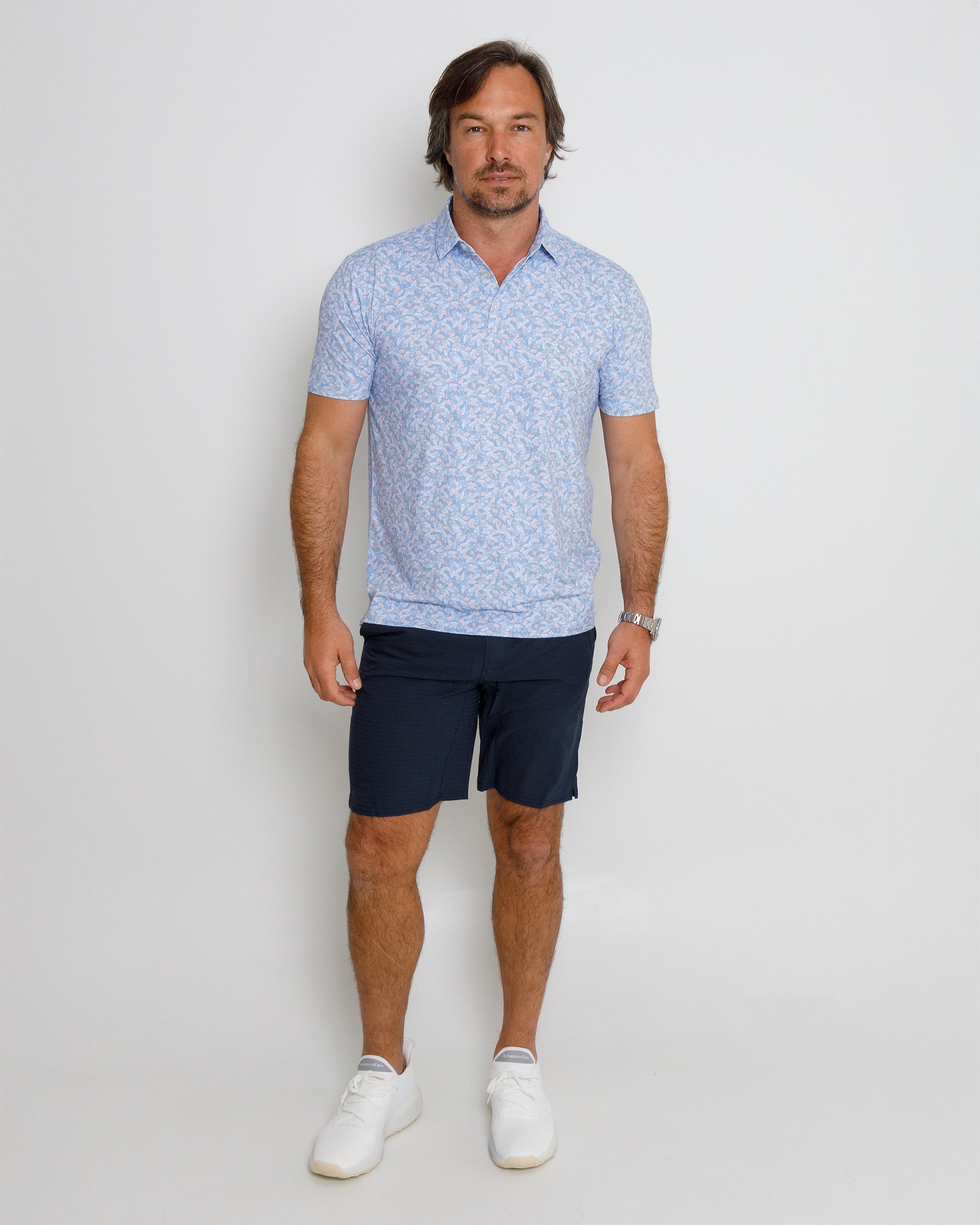 Alpine Polo - Endless Sky/White/Lotus