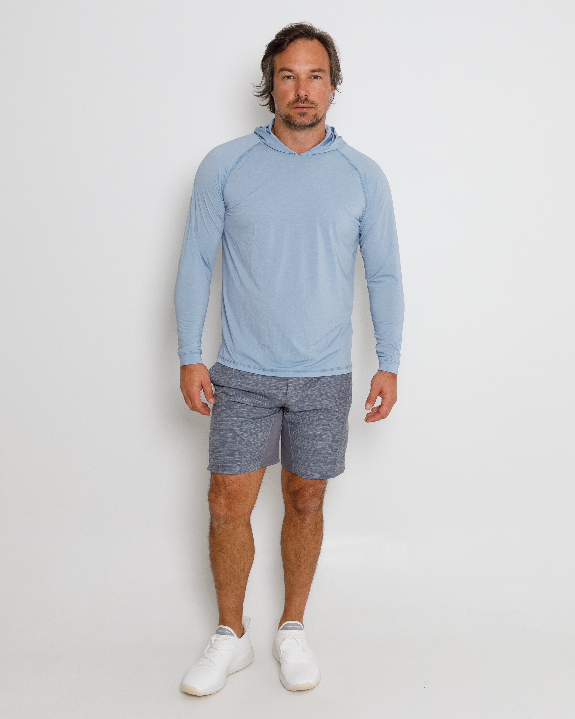 Anguilla Hoodie - Blue Fog Heather