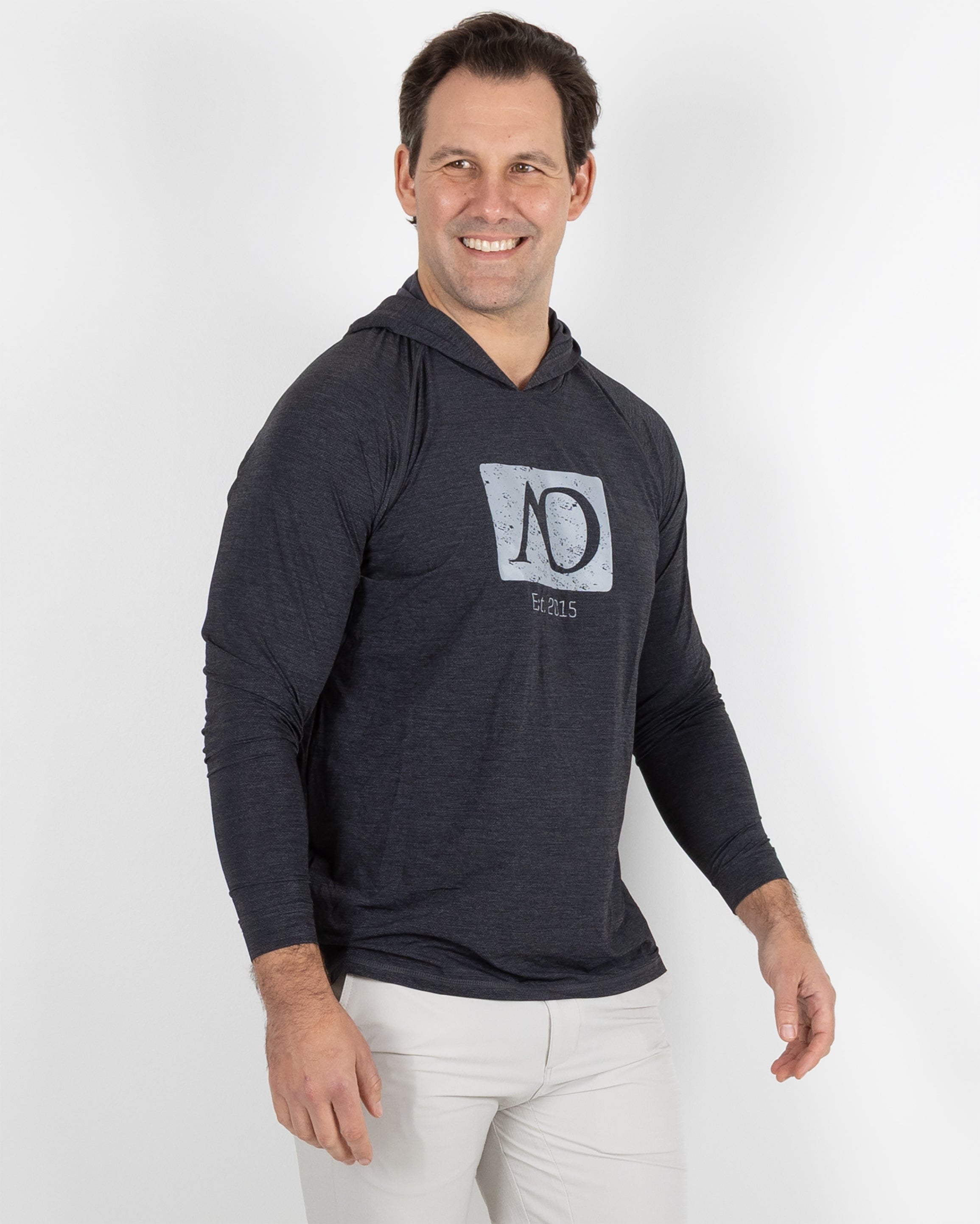Anguilla Hoodie AO Graphic - Black Heather