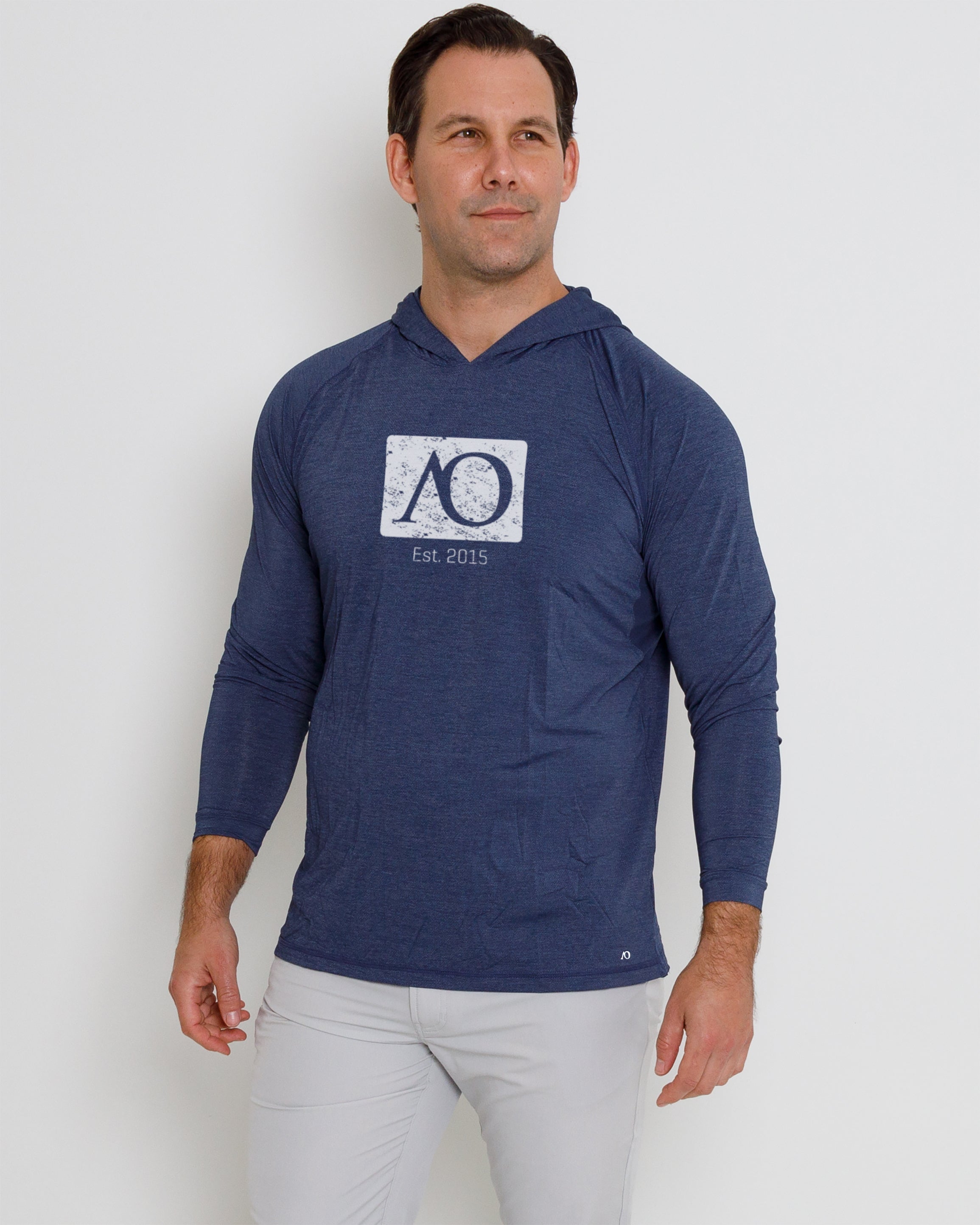 Anguilla Hoodie AO Graphic - Navy Heather